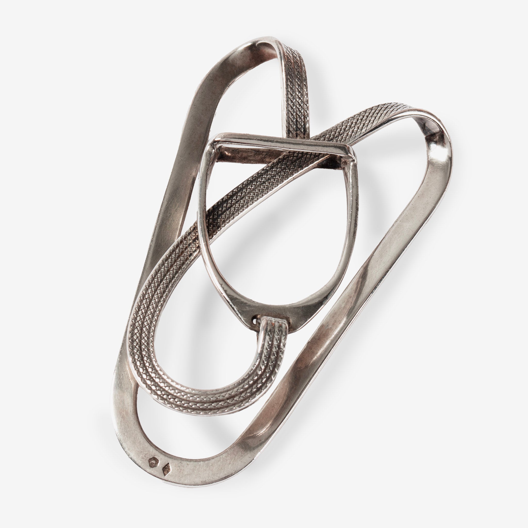 Vintage Hermès Sterling Silver Stirrup Money Clip