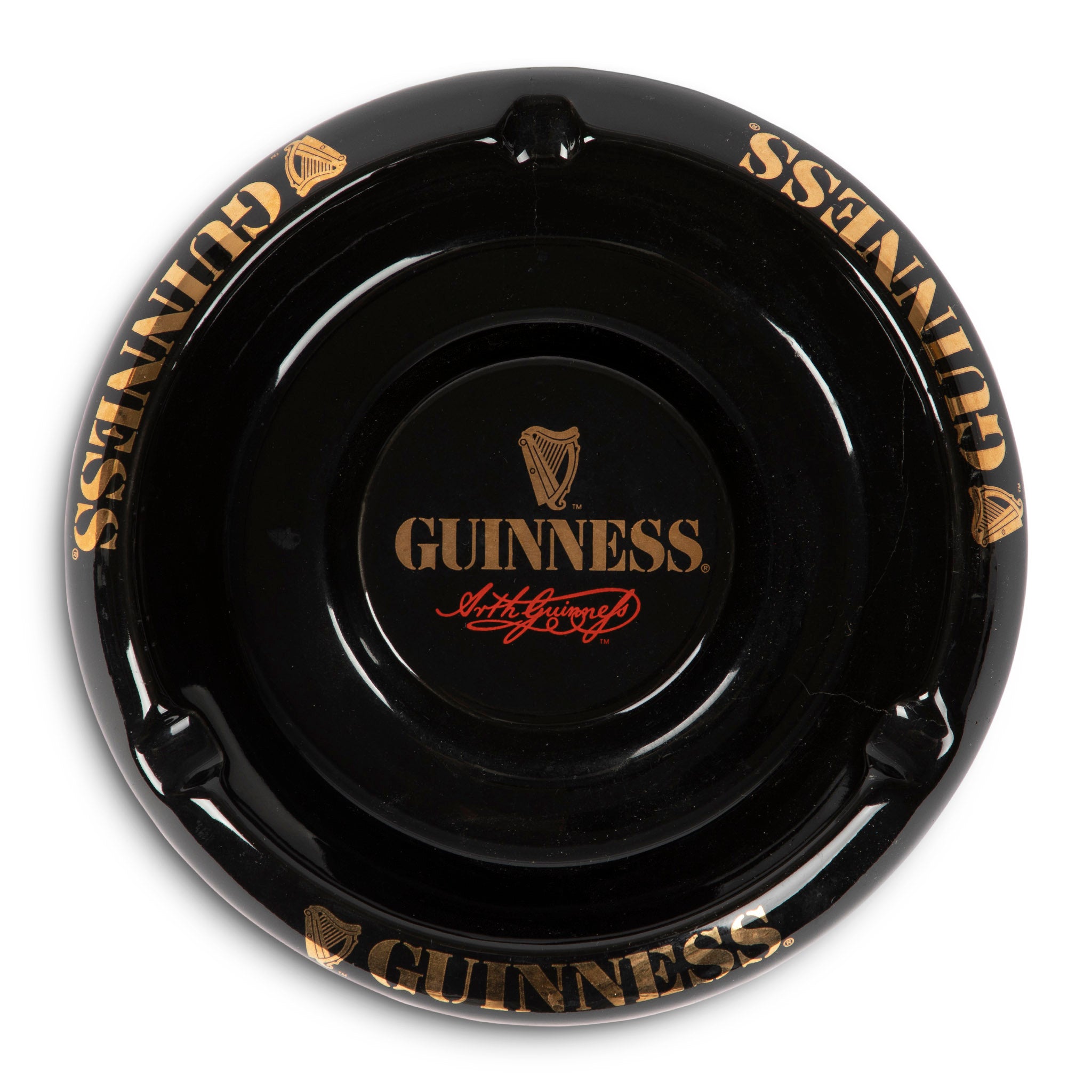 Vintage Guinness Round Ashtray