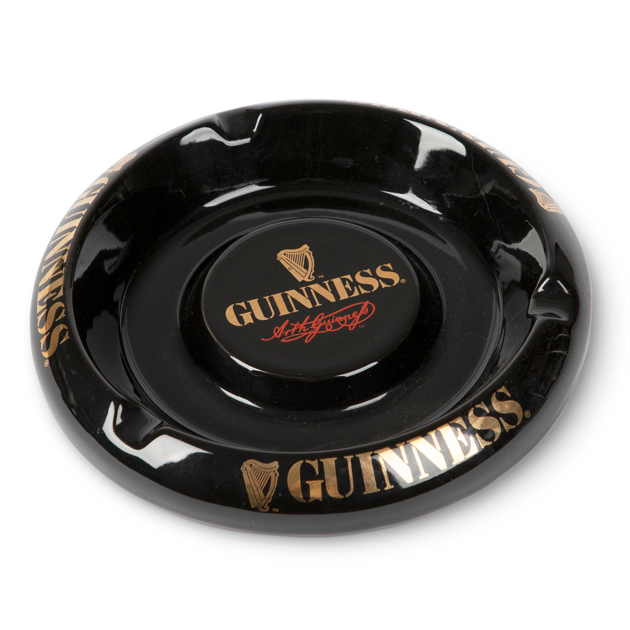 Vintage Guinness Round Ashtray