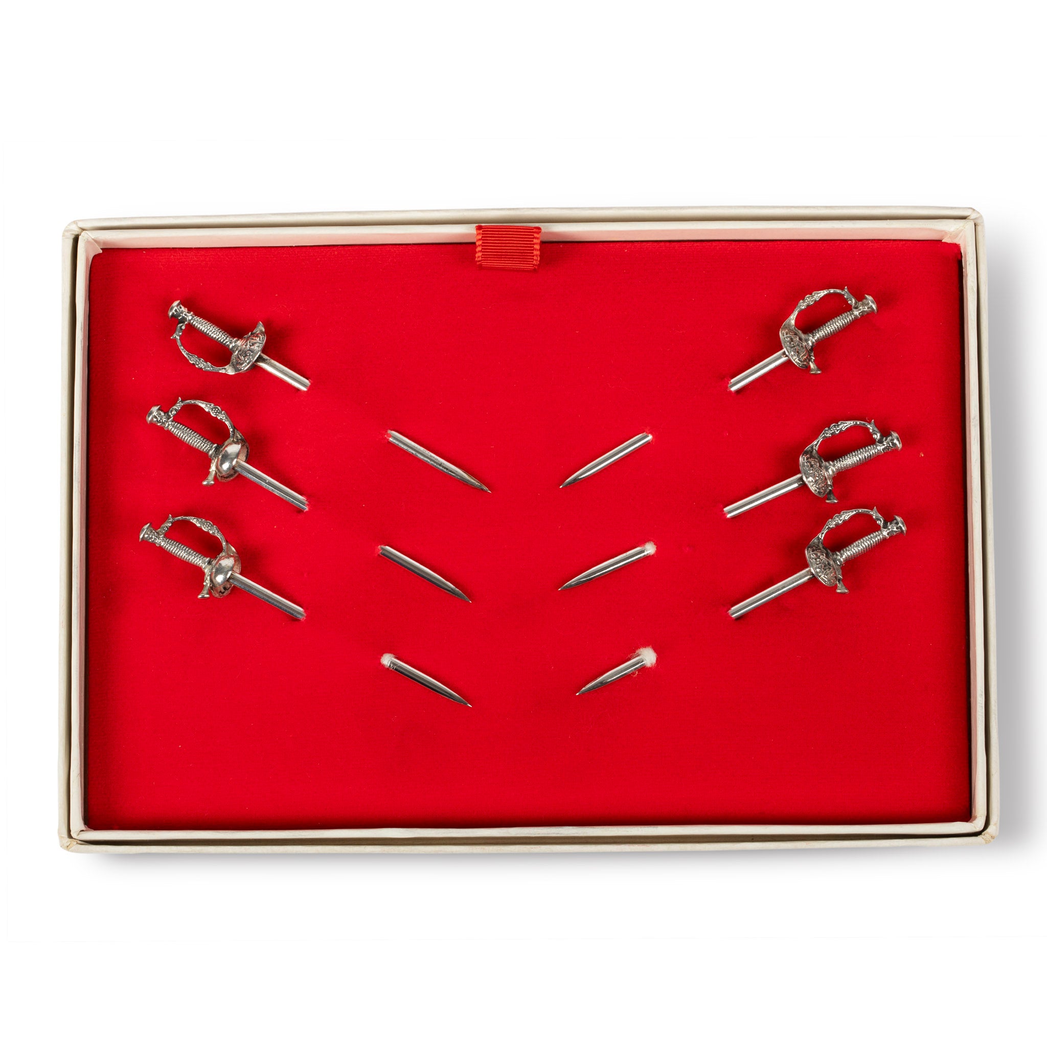 Tiffany & Co. Sterling Silver Sword Cocktail Picks