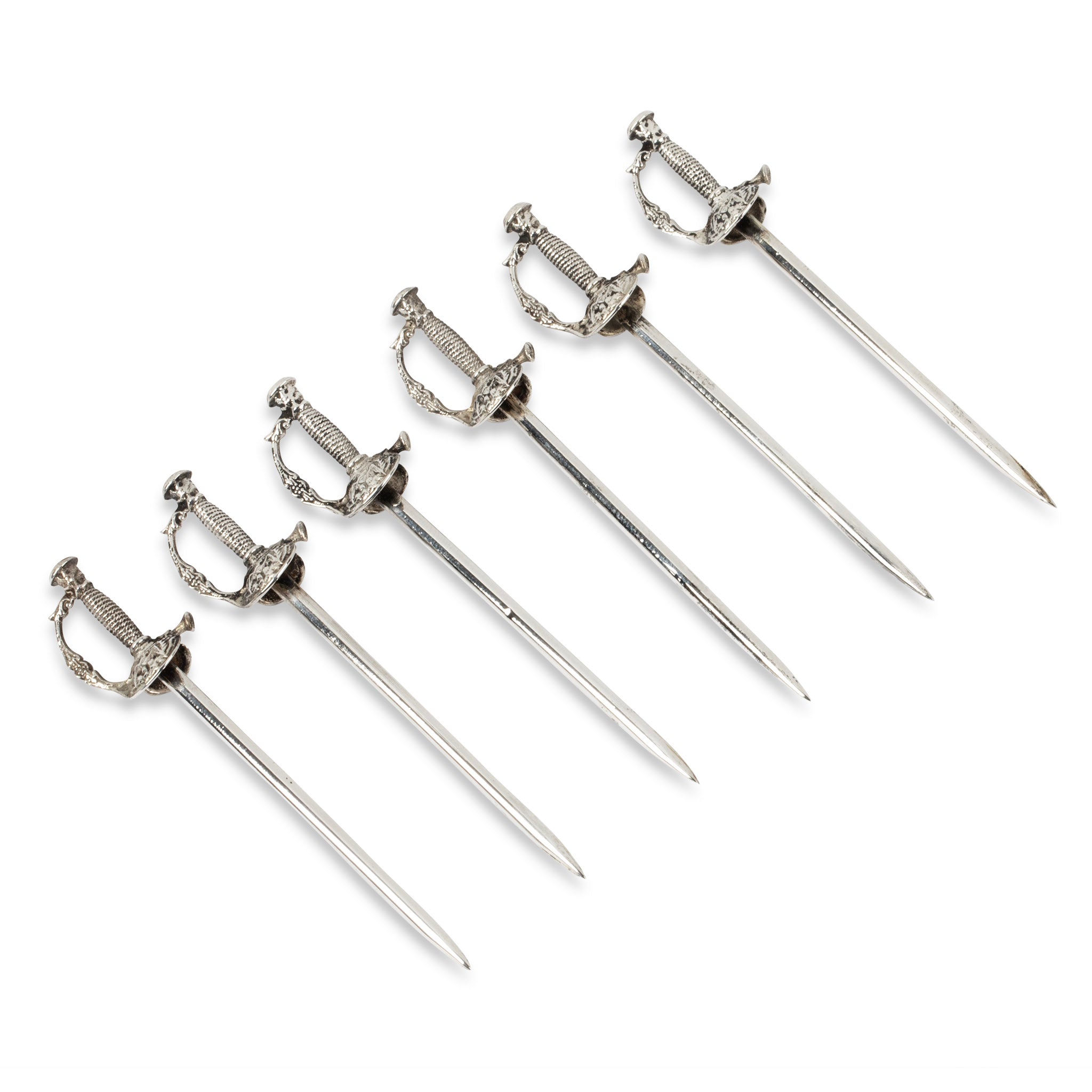 Tiffany & Co. Sterling Silver Sword Cocktail Picks