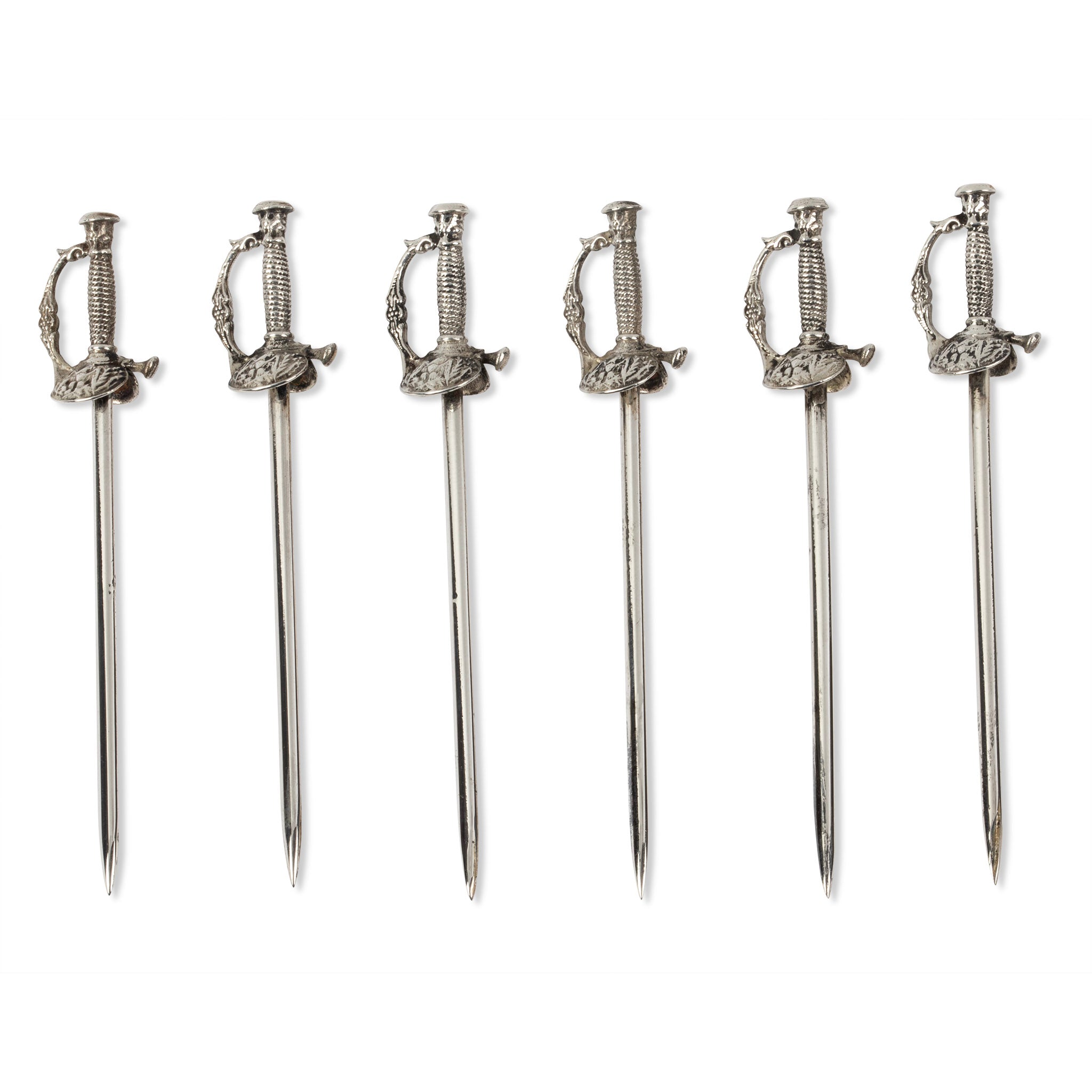 Tiffany & Co. Sterling Silver Sword Cocktail Picks