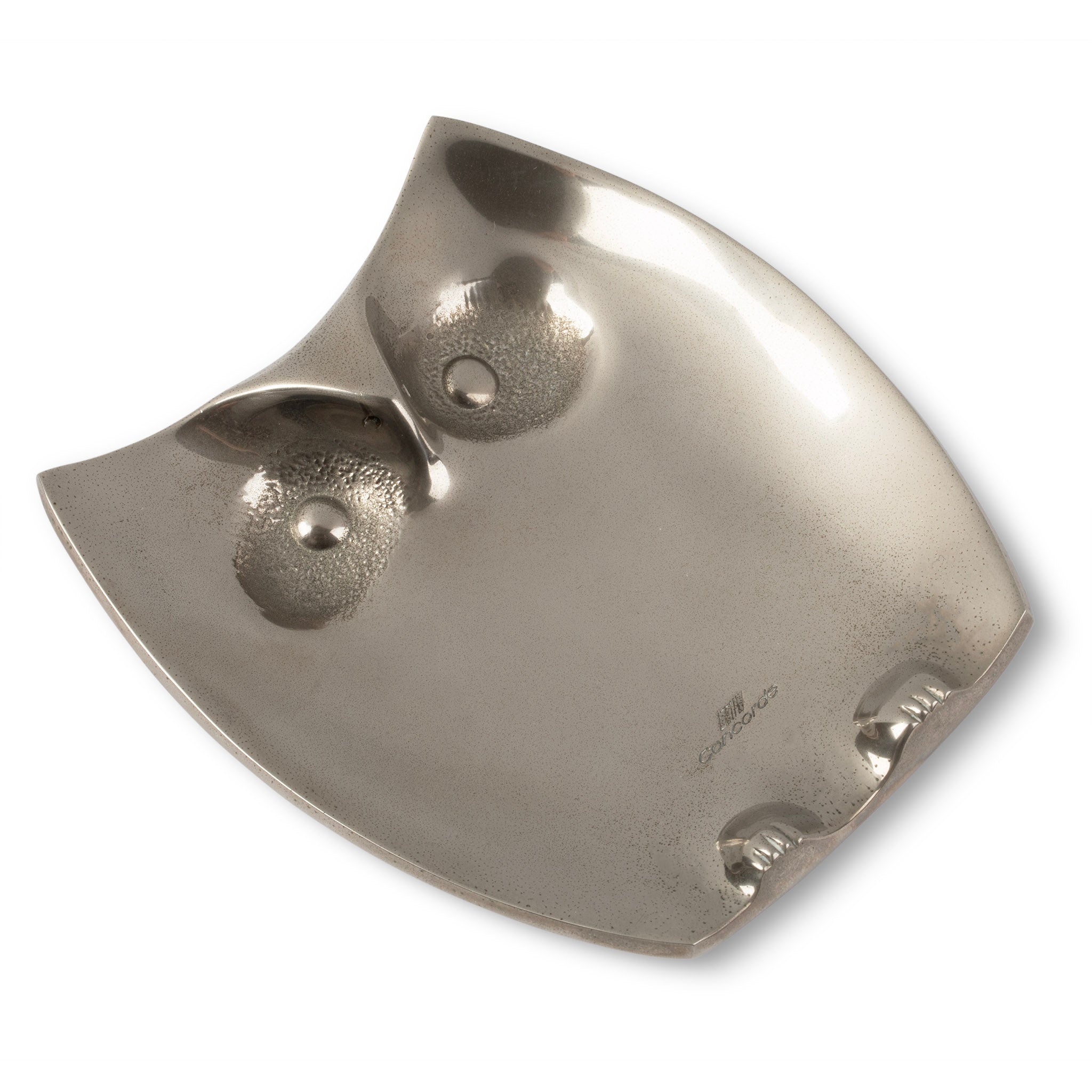 Modernist Chrome Air France Concorde Owl Ashtray