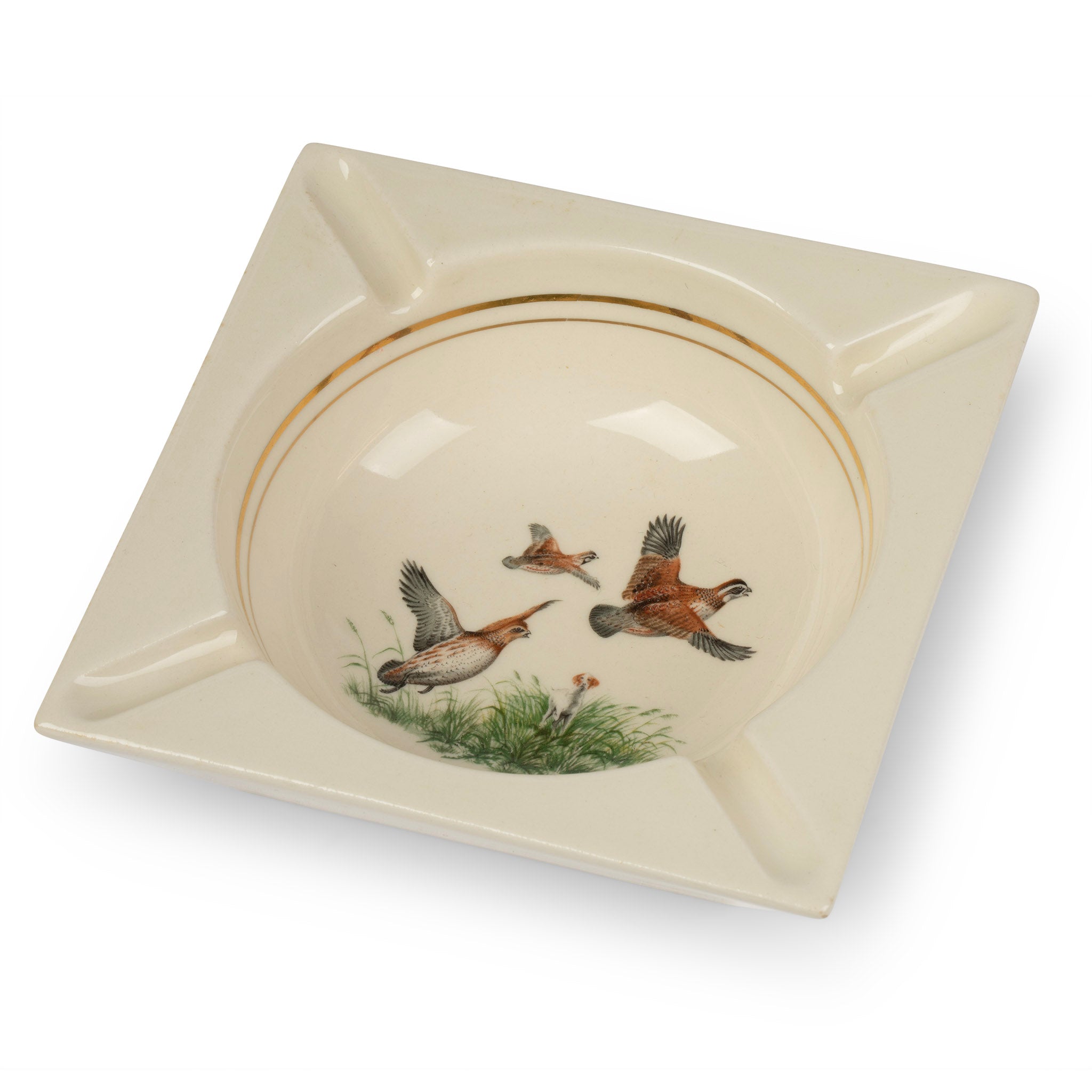 Midcentury Grouse Cigar Ashtray