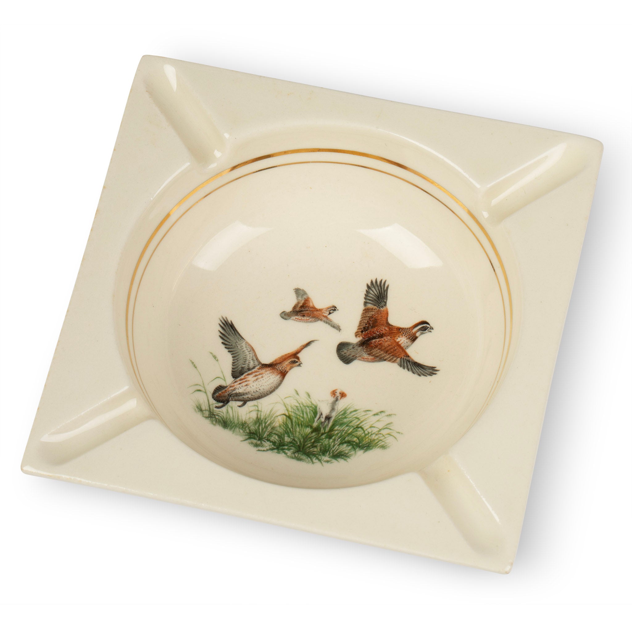 Midcentury Grouse Cigar Ashtray