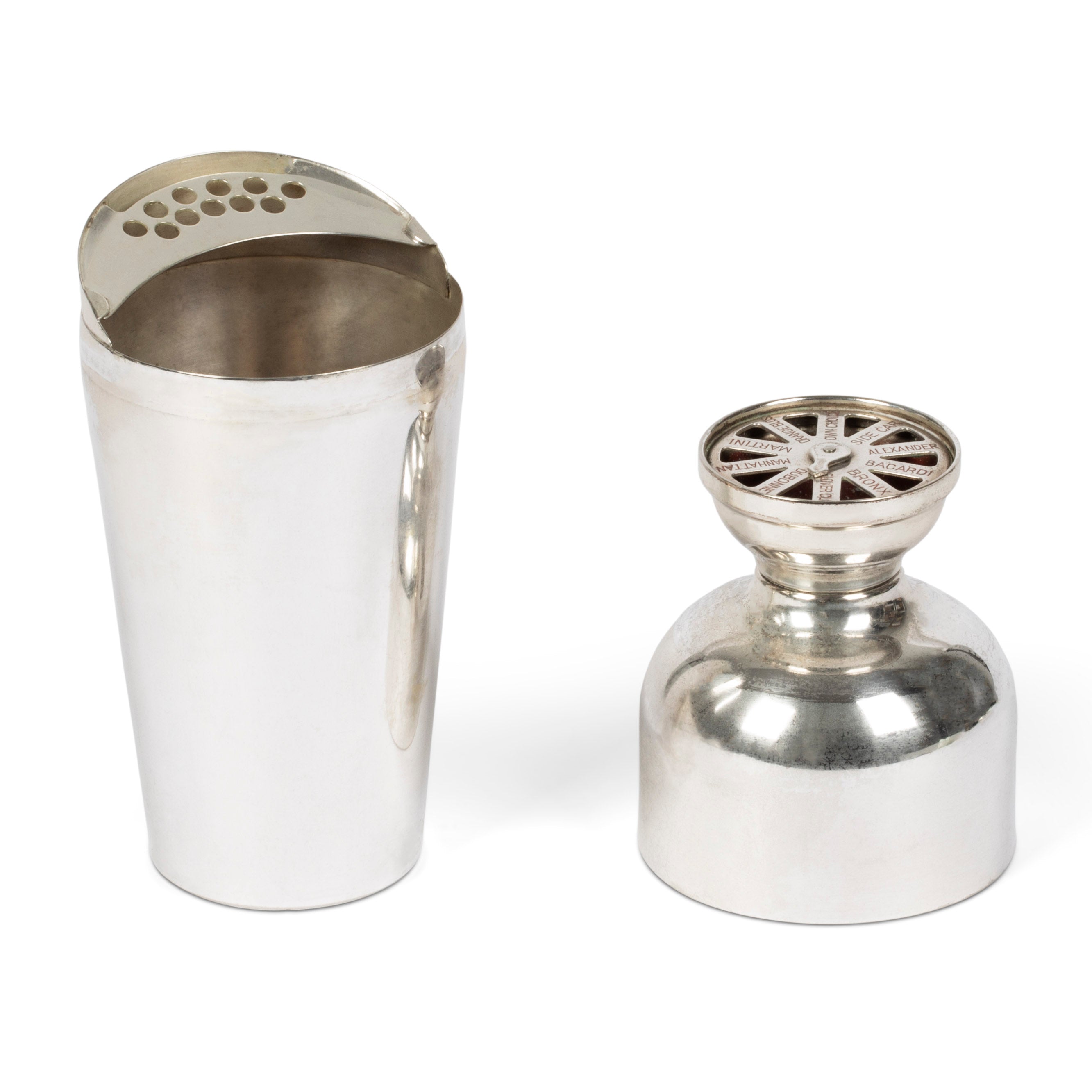 Art Deco Napier Foursome Silver Cocktail Shaker Set