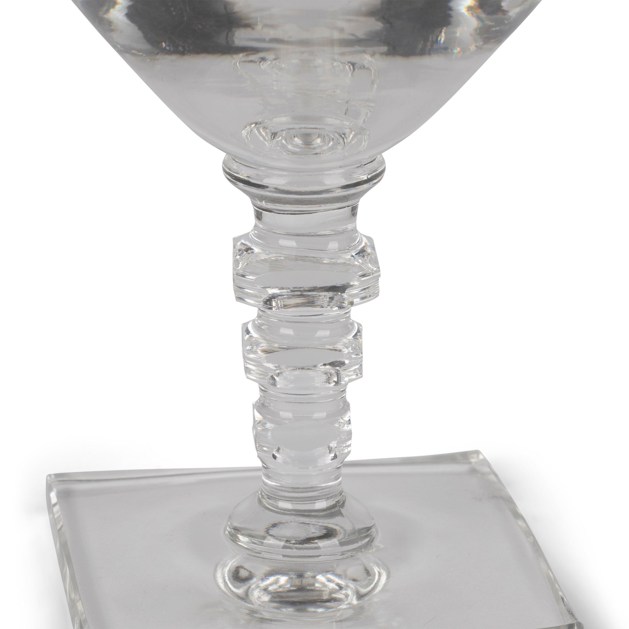 Art Deco Hawkes Crystal Martini Glass