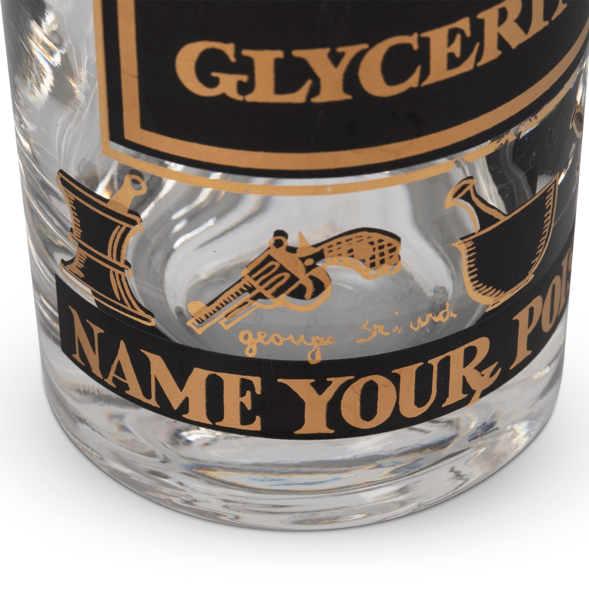 Georges Briard "Name Your Poison" Highball Glass Set