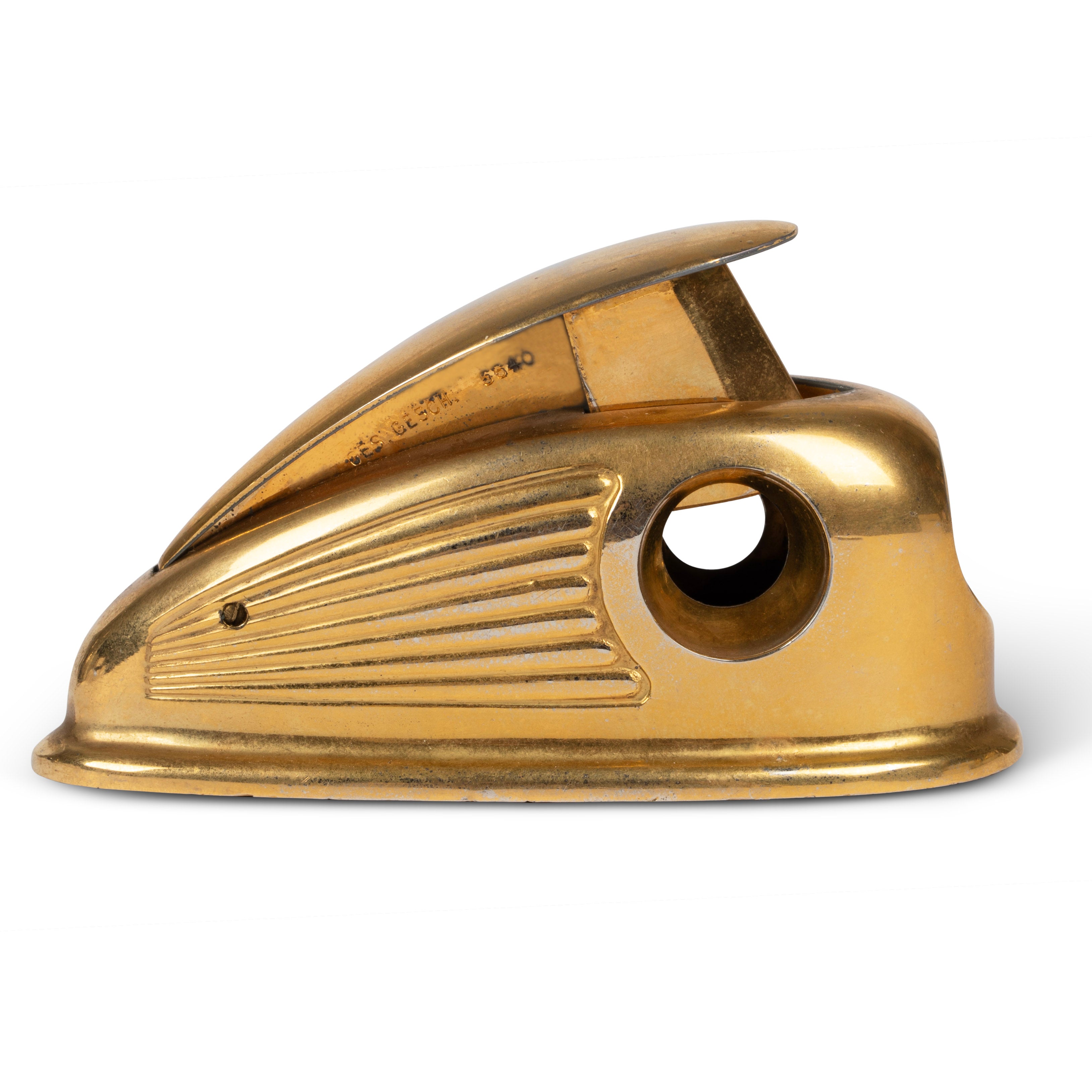 Streamline Gold Art Deco Cigar Cutter