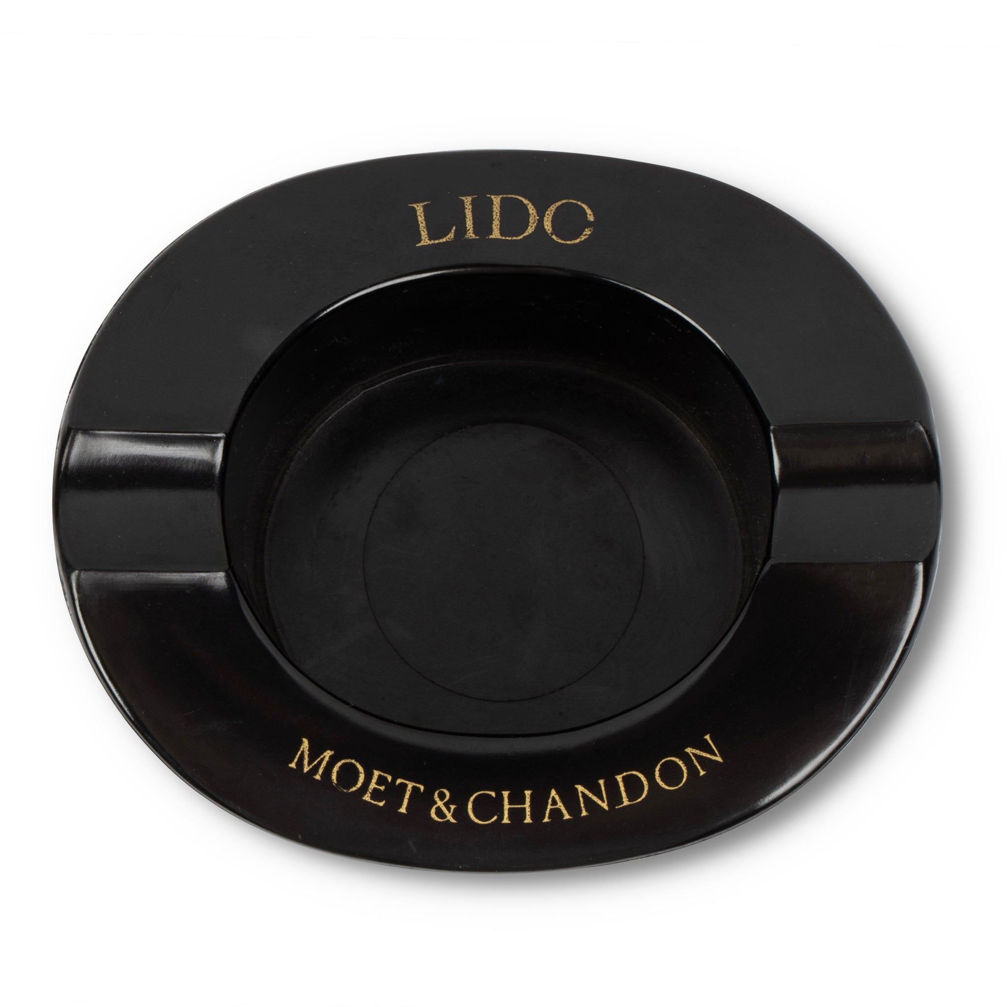 Midcentury Lido de Paris Black Top Hap Ashtray