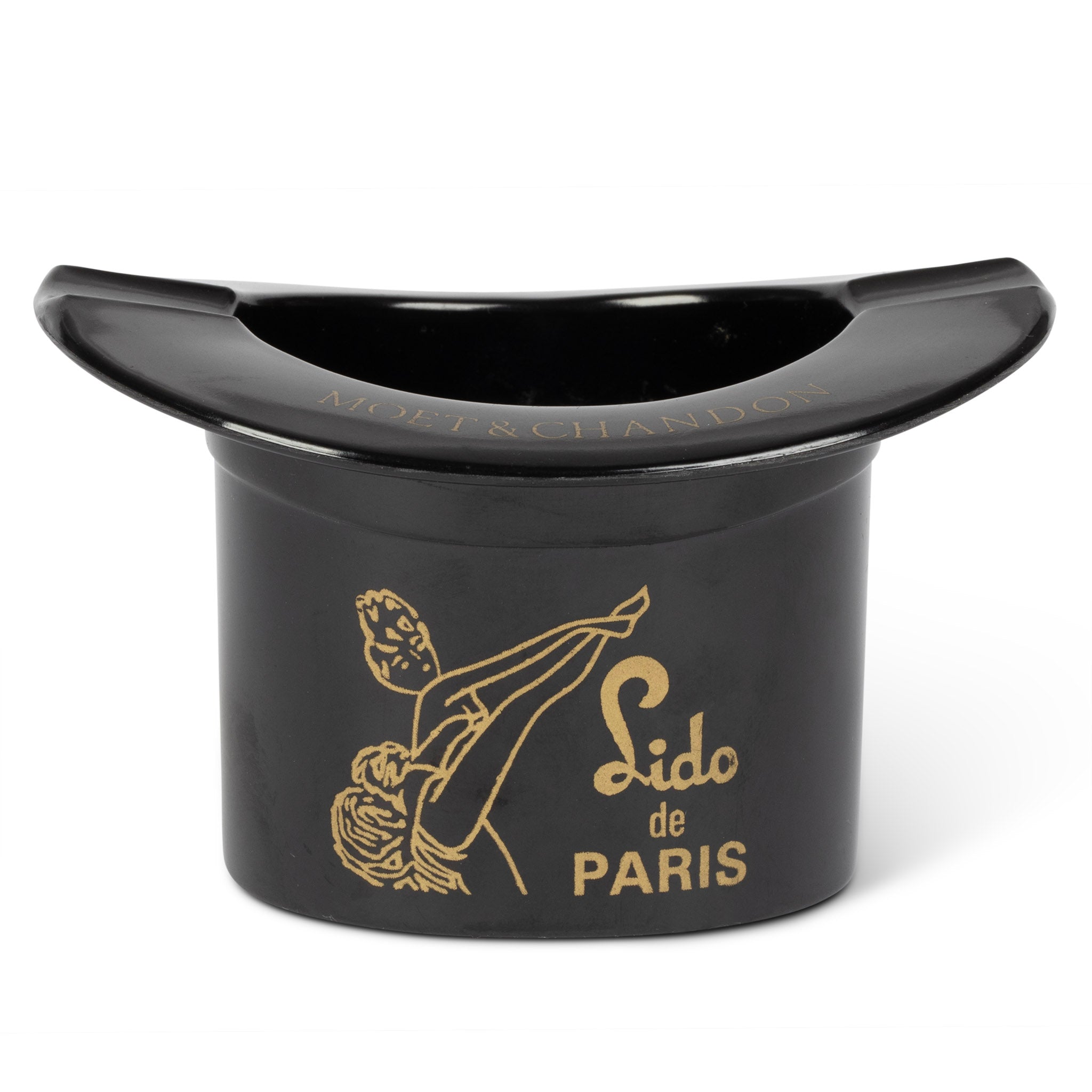 Midcentury Lido de Paris Black Top Hap Ashtray