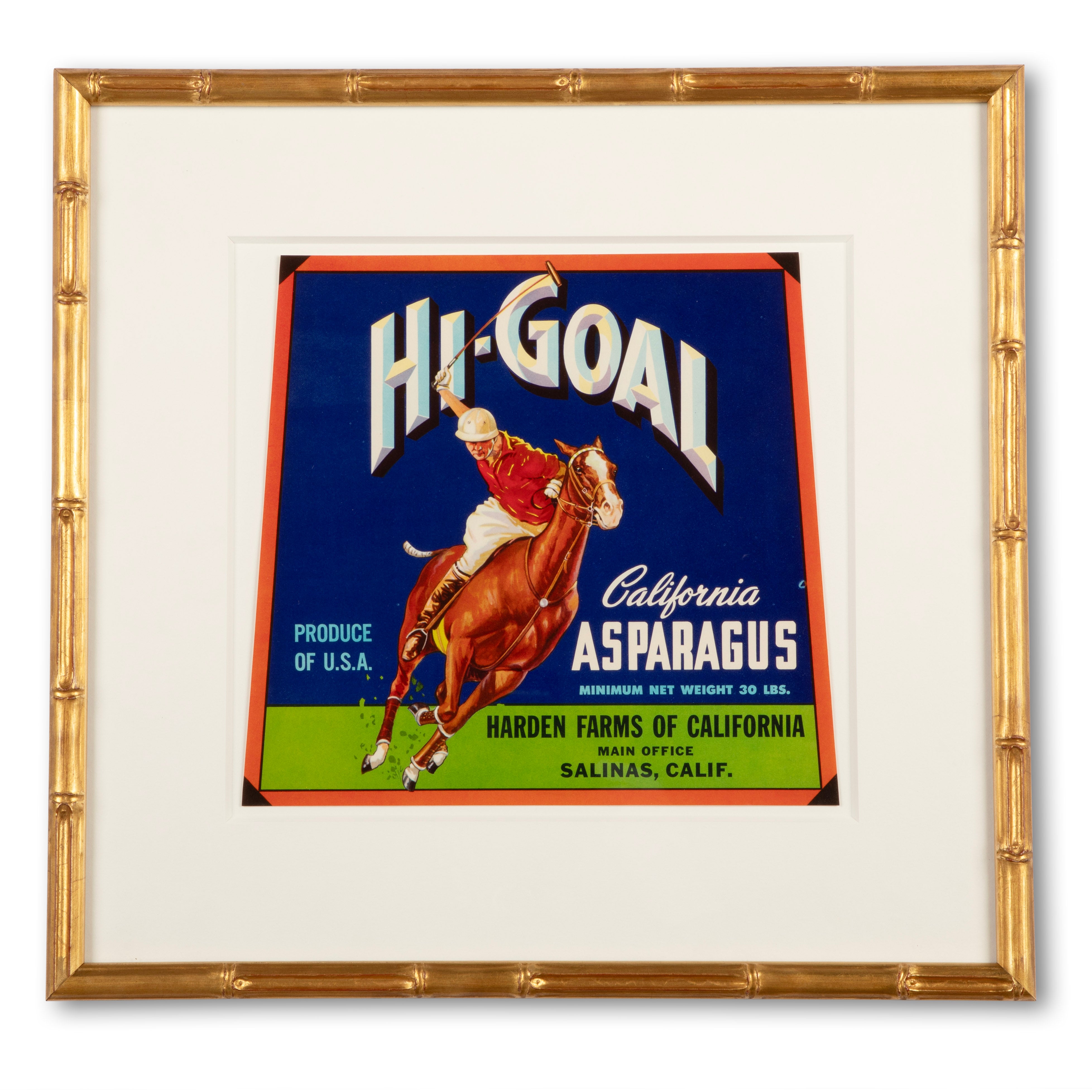 Original Hi-Goal Advertising Label