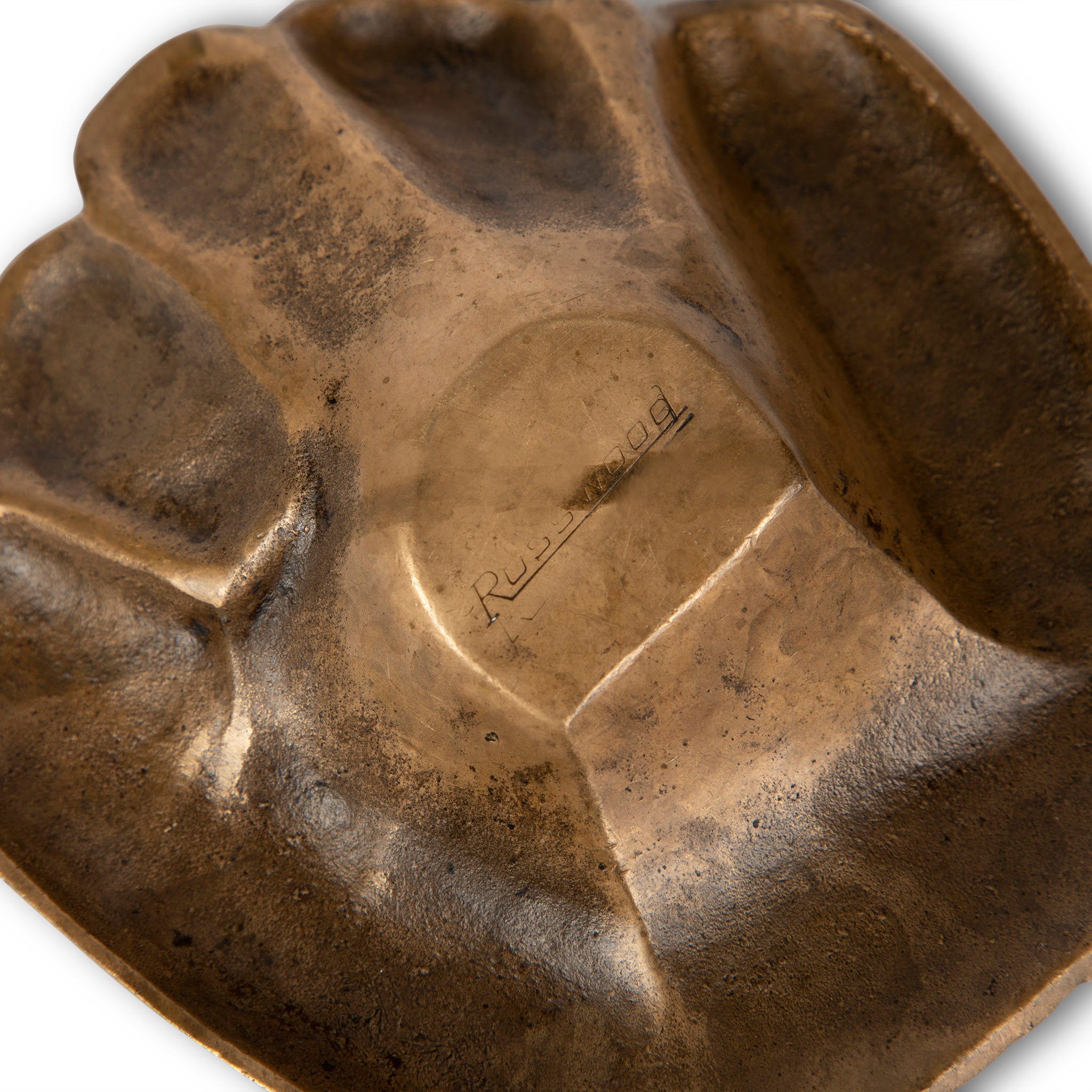 Bronze Baseball Glove Ashtray