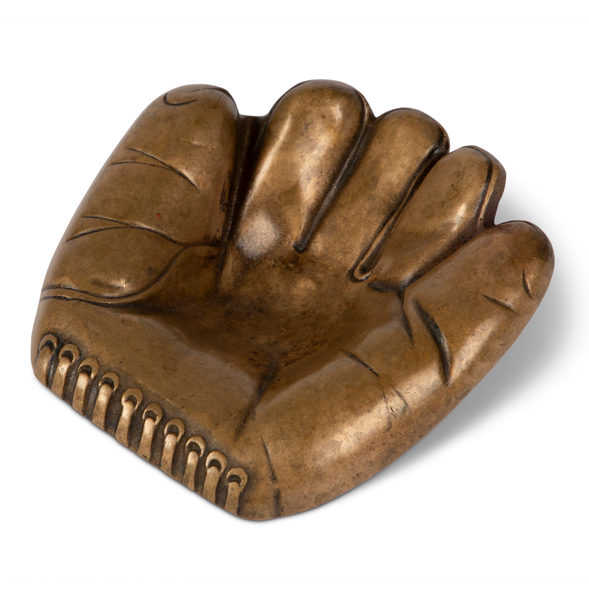 Bronze Baseball Glove Ashtray