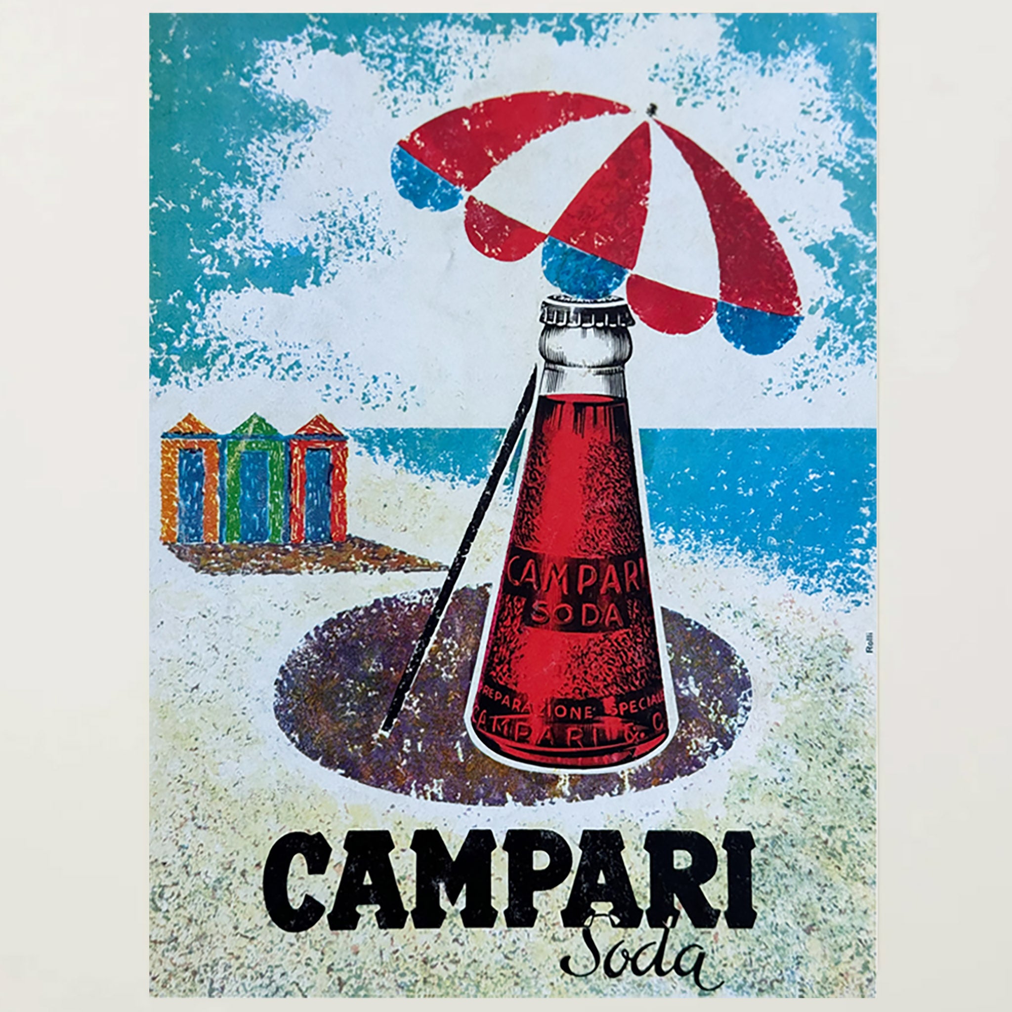Framed Campari Soda Print Advertisement