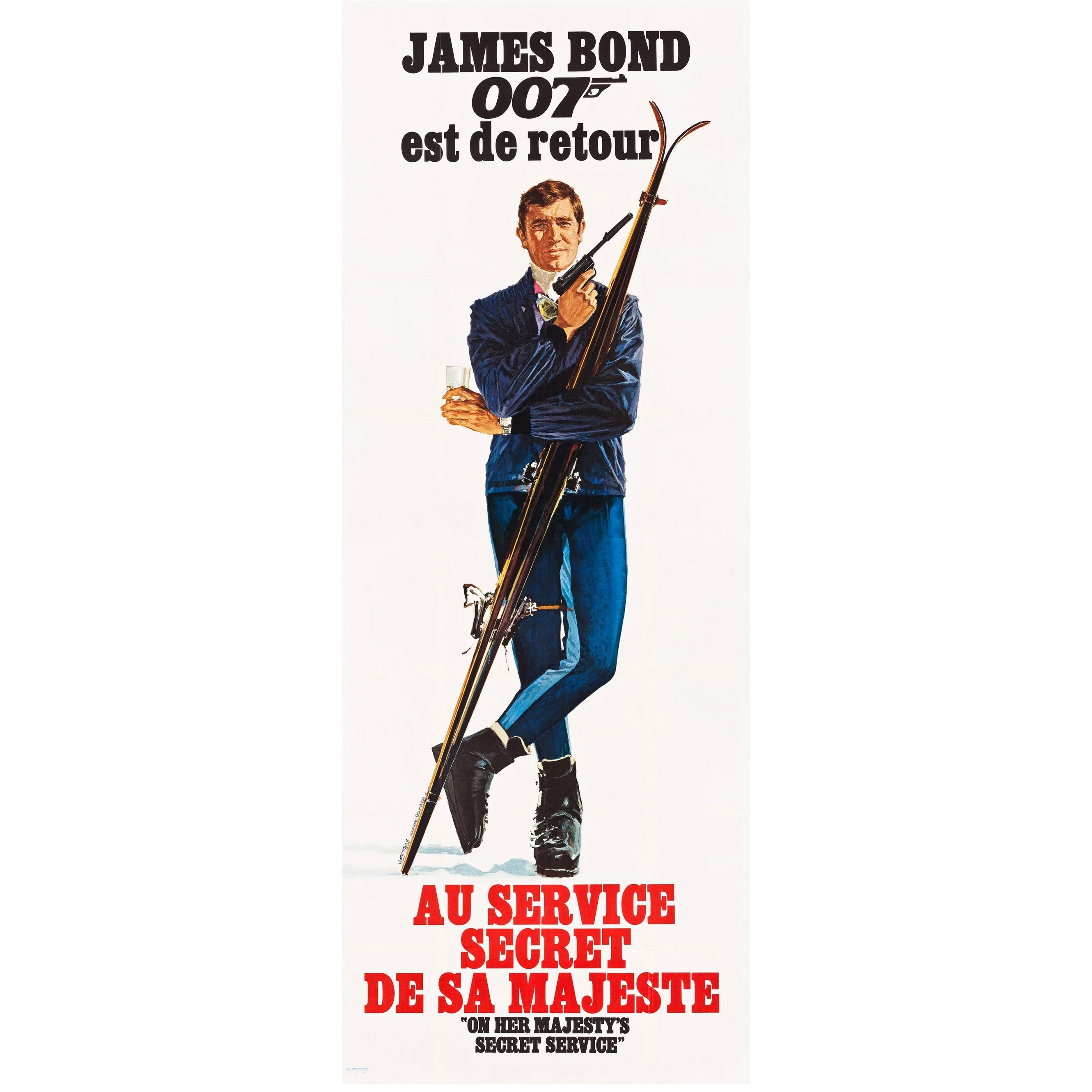 James Bond On Her Majesty's Secret Service French Film Poster