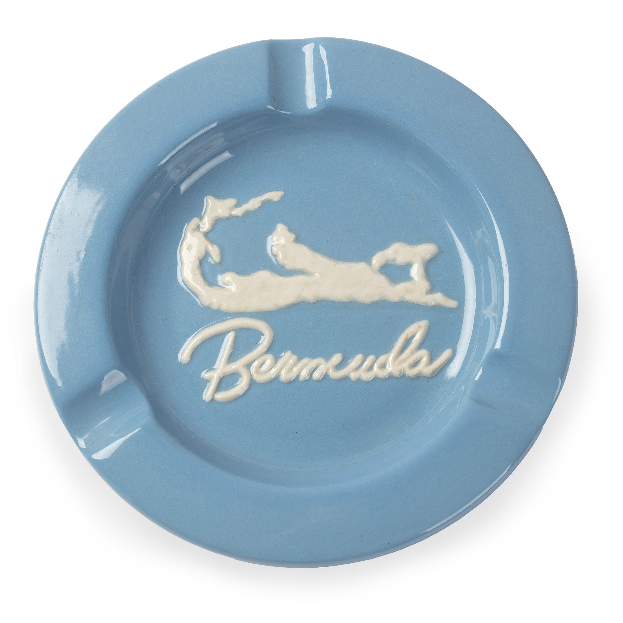 Vintage Bermuda Island Circular Ashtray