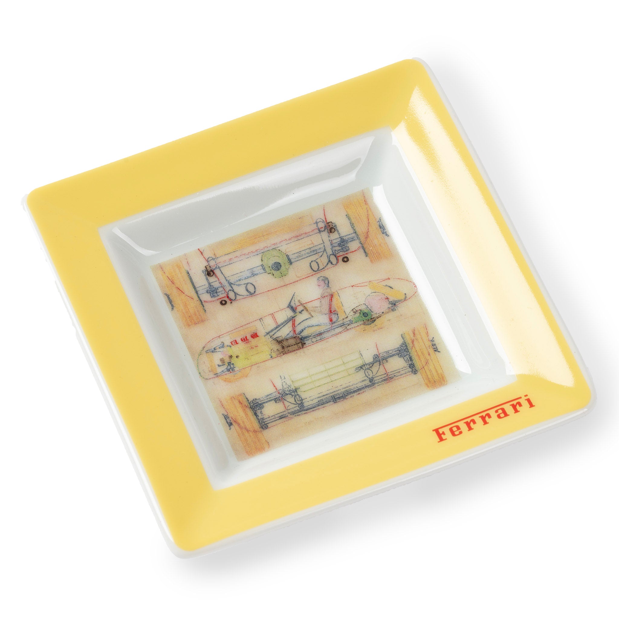 Vintage Ferrari 125 S Porcelain Ashtray