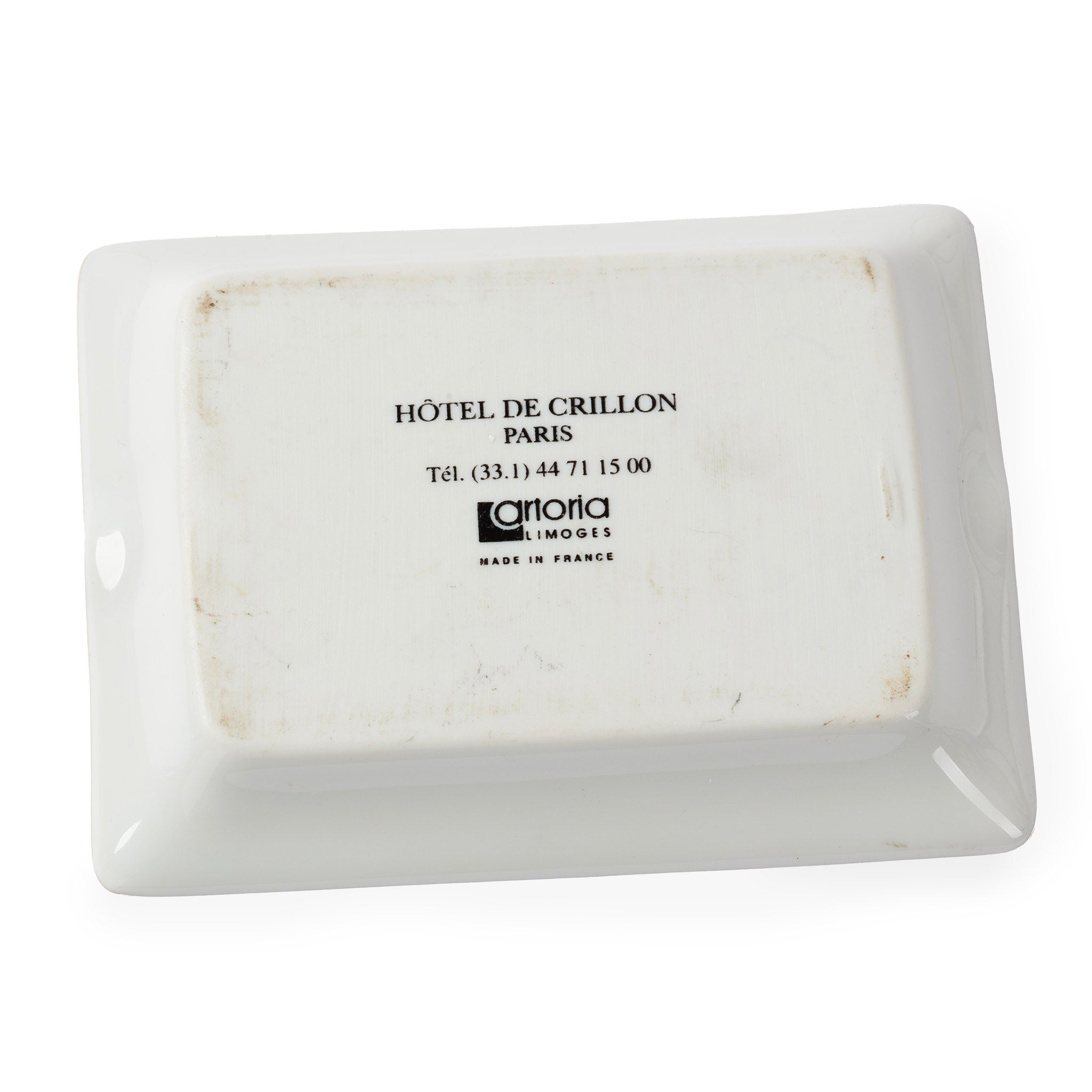 Vintage Hôtel de Carillon Paris Ashtray