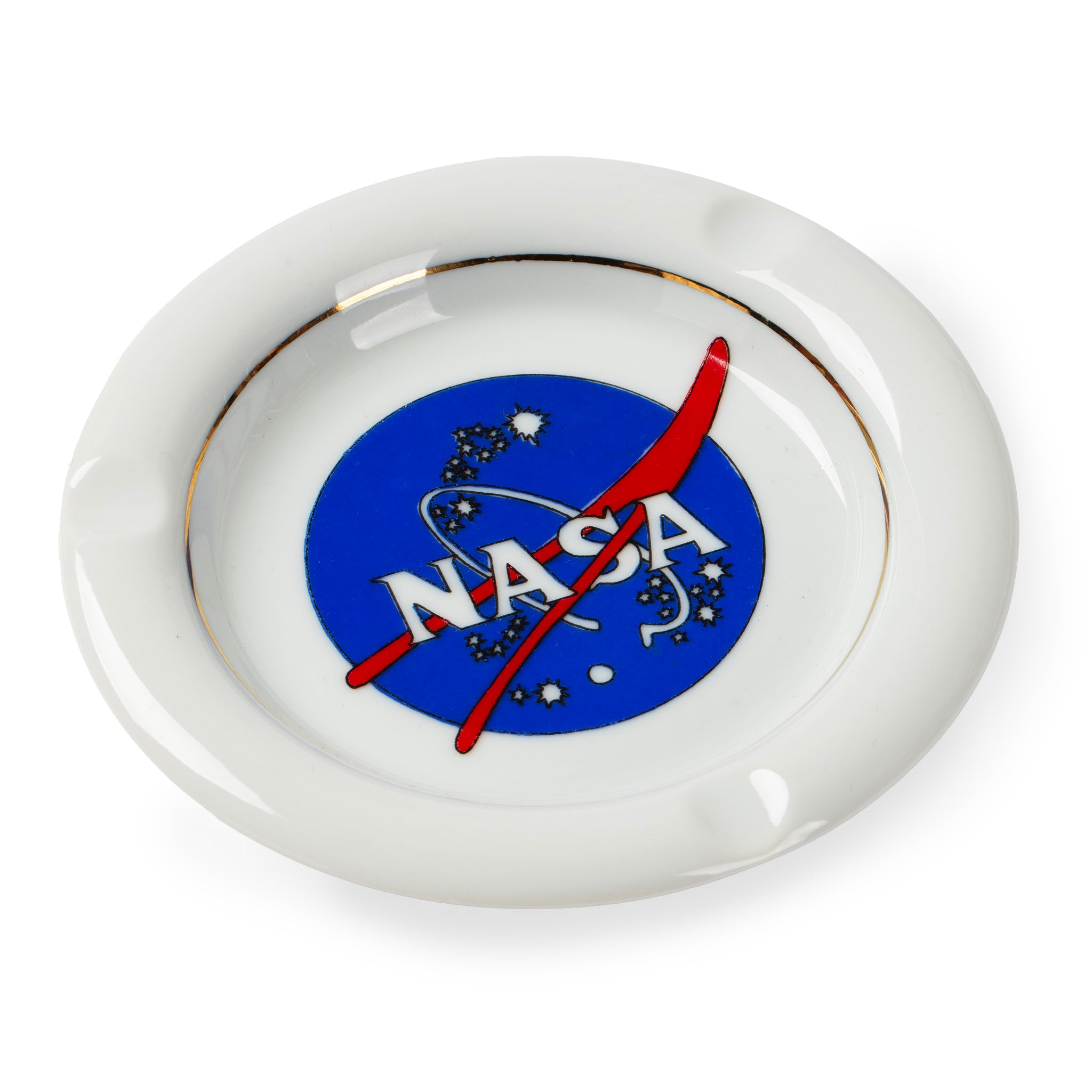 Vintage NASA Logo Ceramic Ashtray