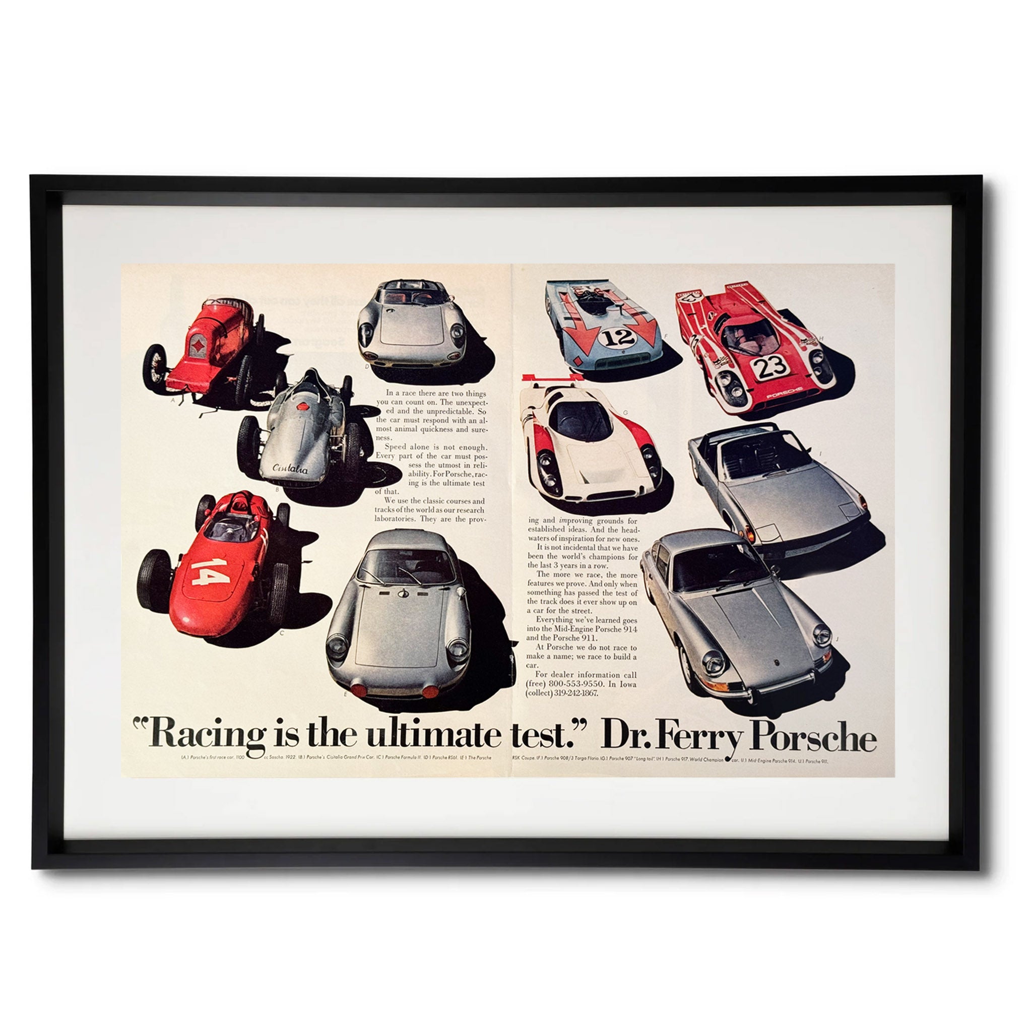 Framed Porsche Racing is the Ultimate Test Advertisement