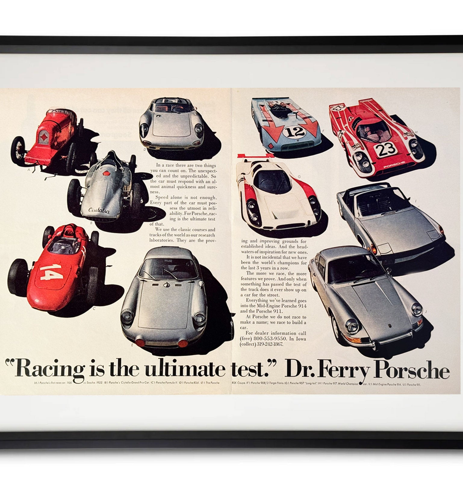 Framed Porsche Racing is the Ultimate Test Advertisement