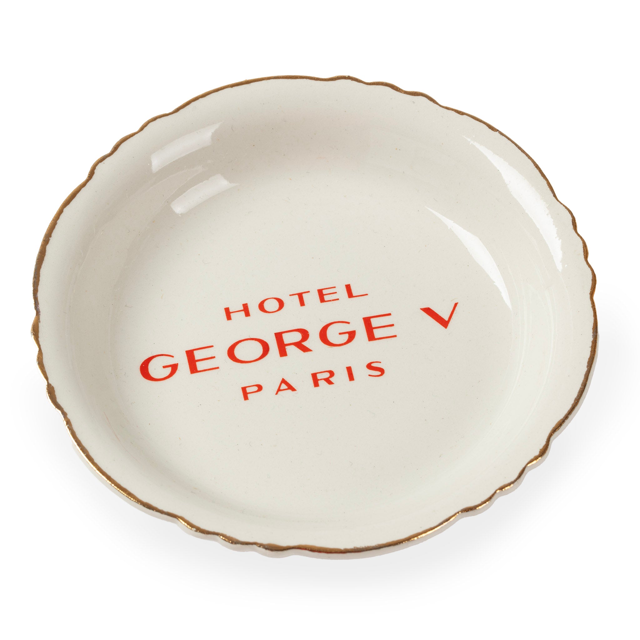 Vintage Hotel George V Paris Ceramic Dish