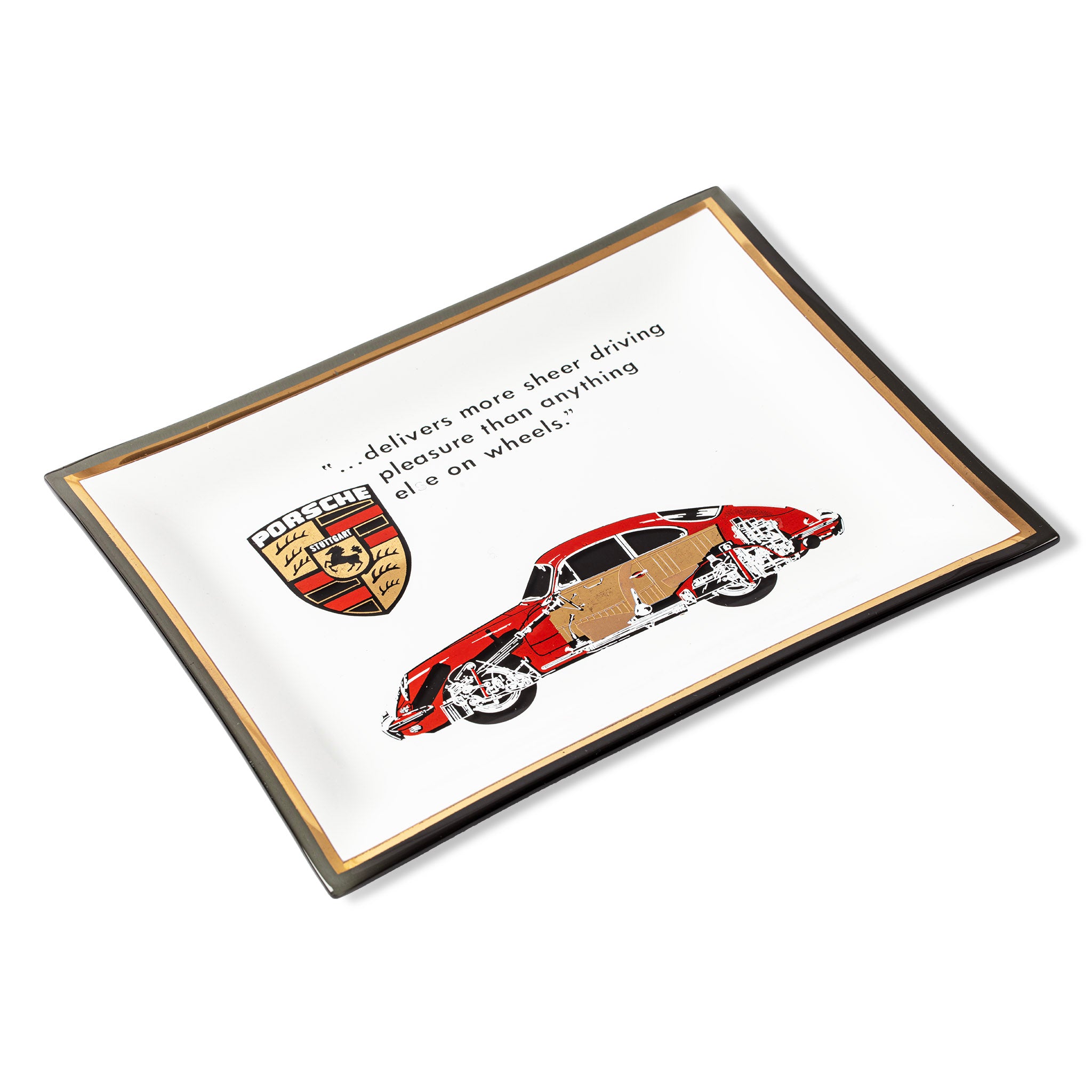 Vintage Porsche 356 Showroom Ashtray Dish