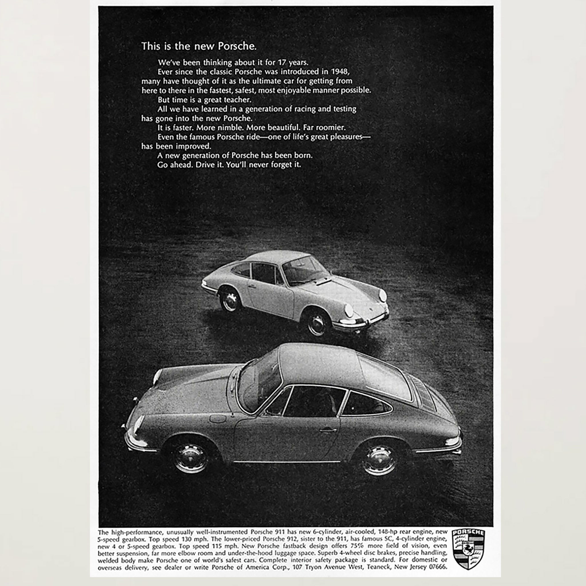 Framed This is the New Porsche Advertisment