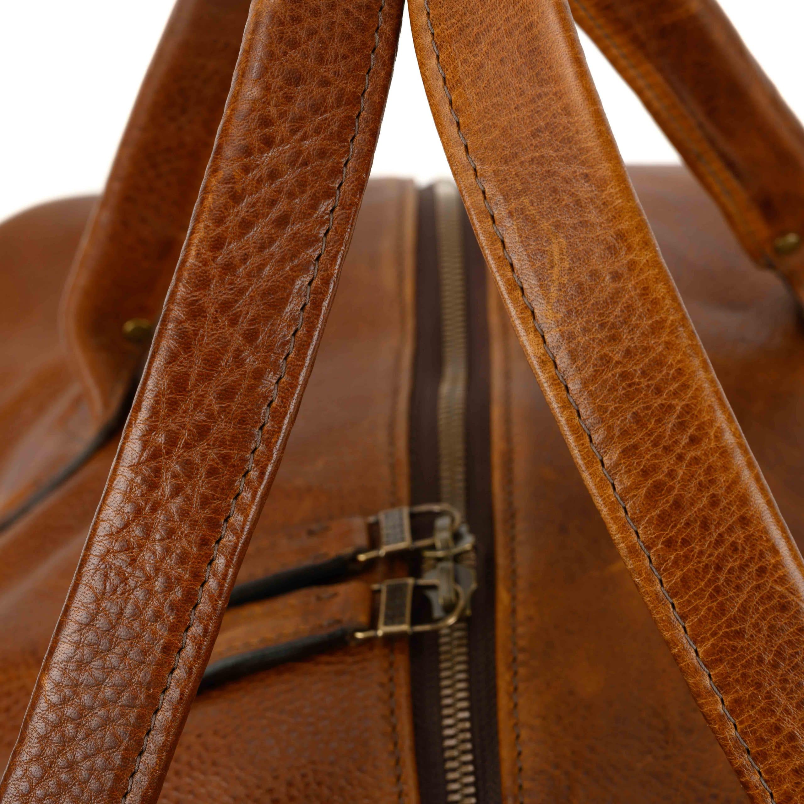 Moore & Giles Benedict Weekend Bag Titan Milled Honey