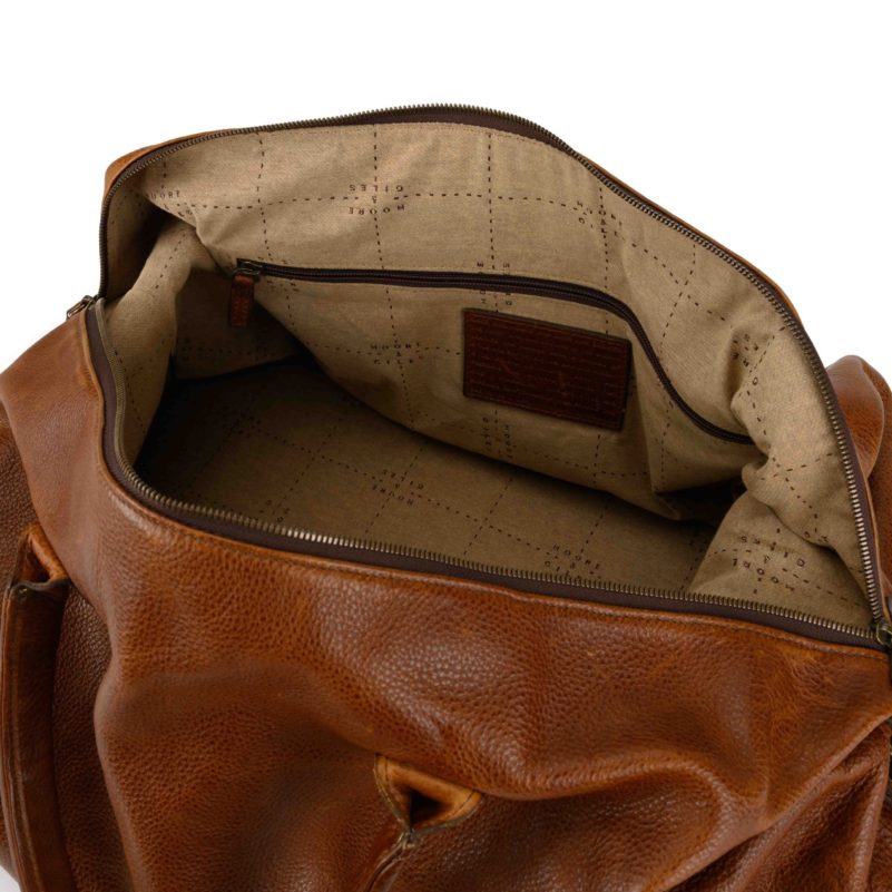 Moore & Giles Benedict Weekend Bag Titan Milled Honey