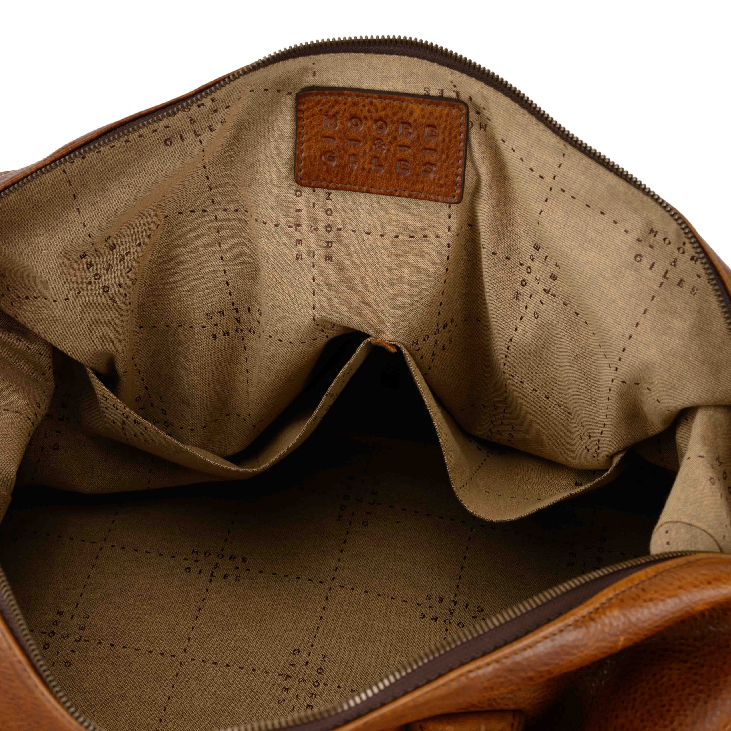 Moore & Giles Benedict Weekend Bag Titan Milled Honey