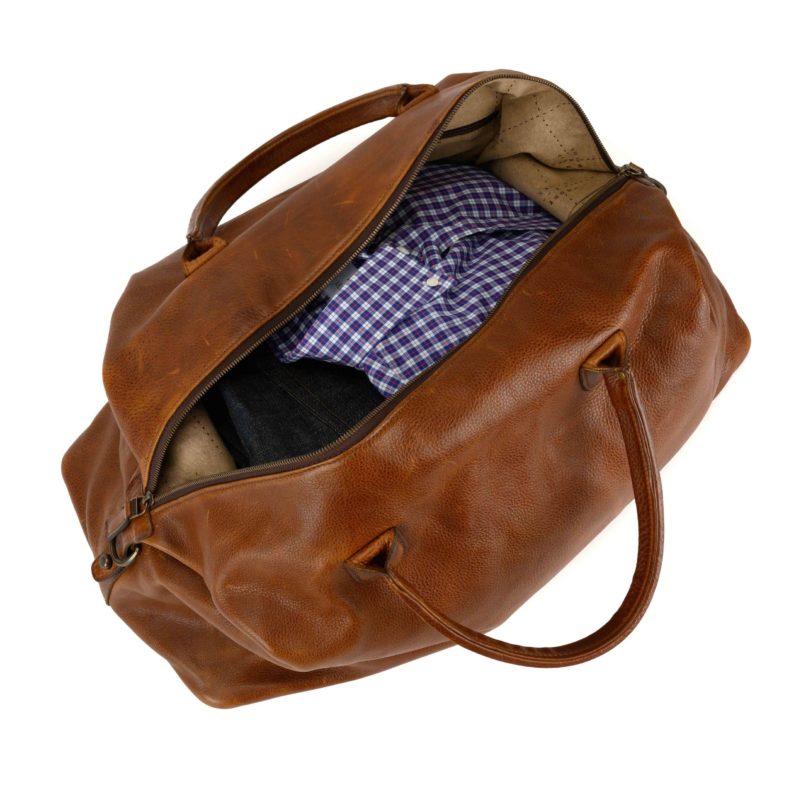 Moore & Giles Benedict Weekend Bag Titan Milled Honey