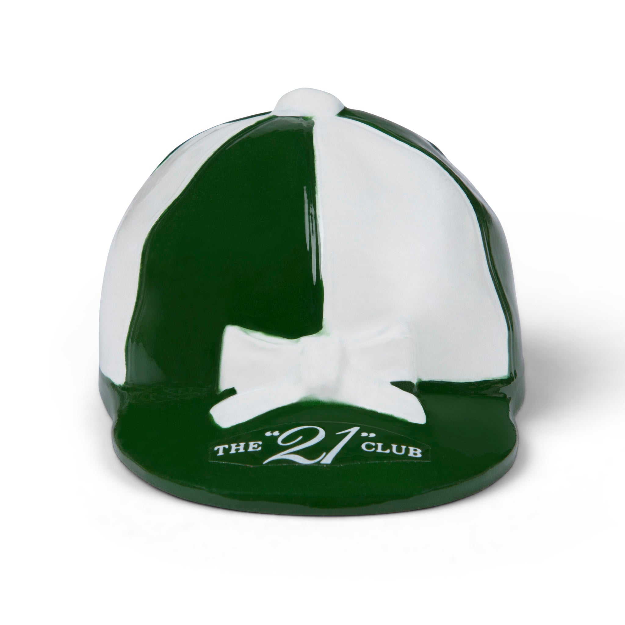 21' Club Green & White Jockey Cap Bottle Opener