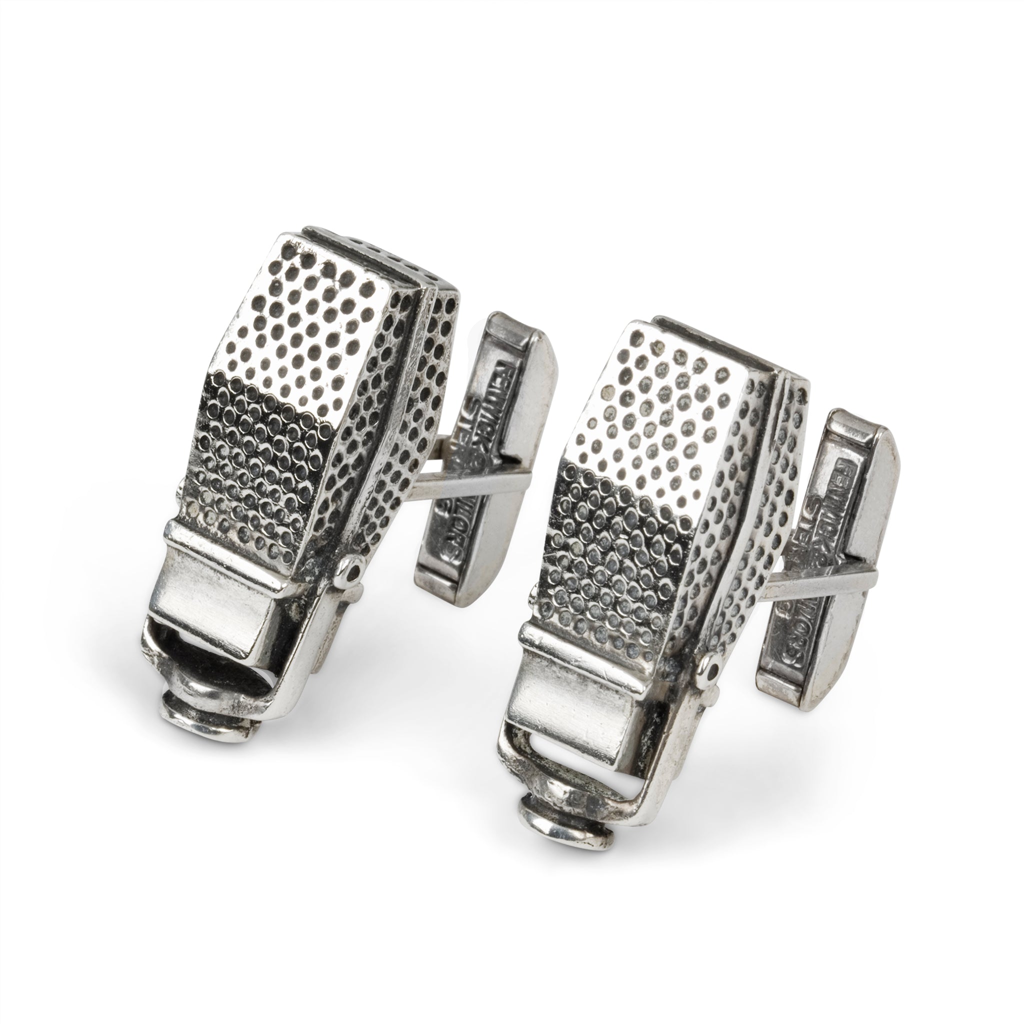 Fenwick & Sailors Sterling Microphone Cufflinks