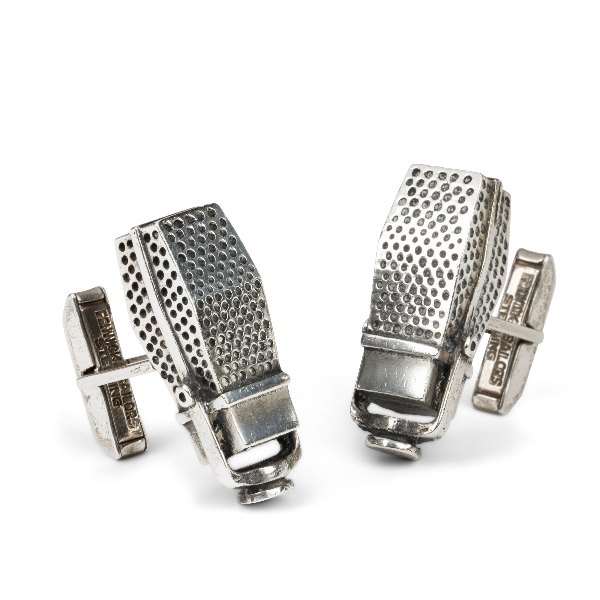Fenwick & Sailors Sterling Microphone Cufflinks