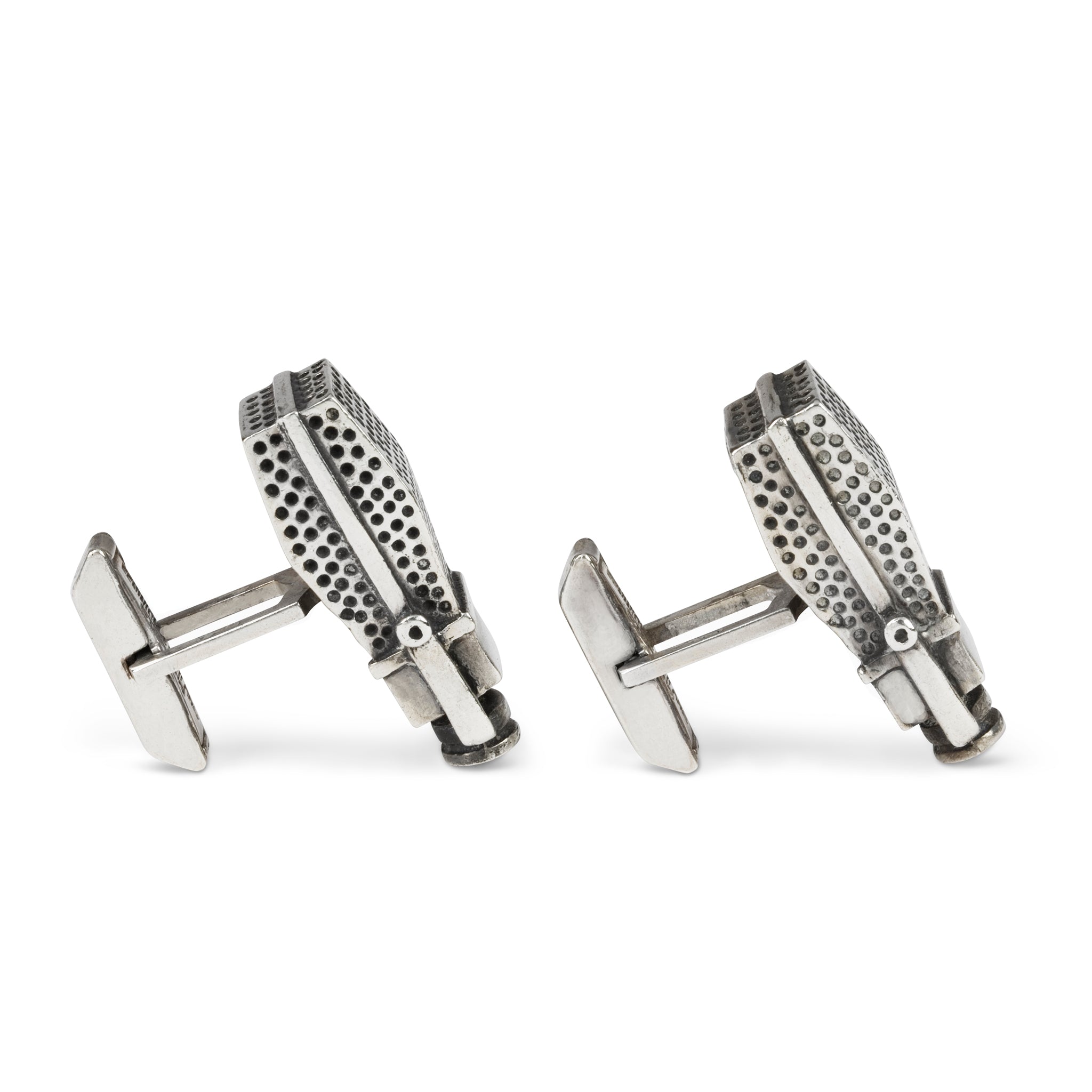 Fenwick & Sailors Sterling Microphone Cufflinks