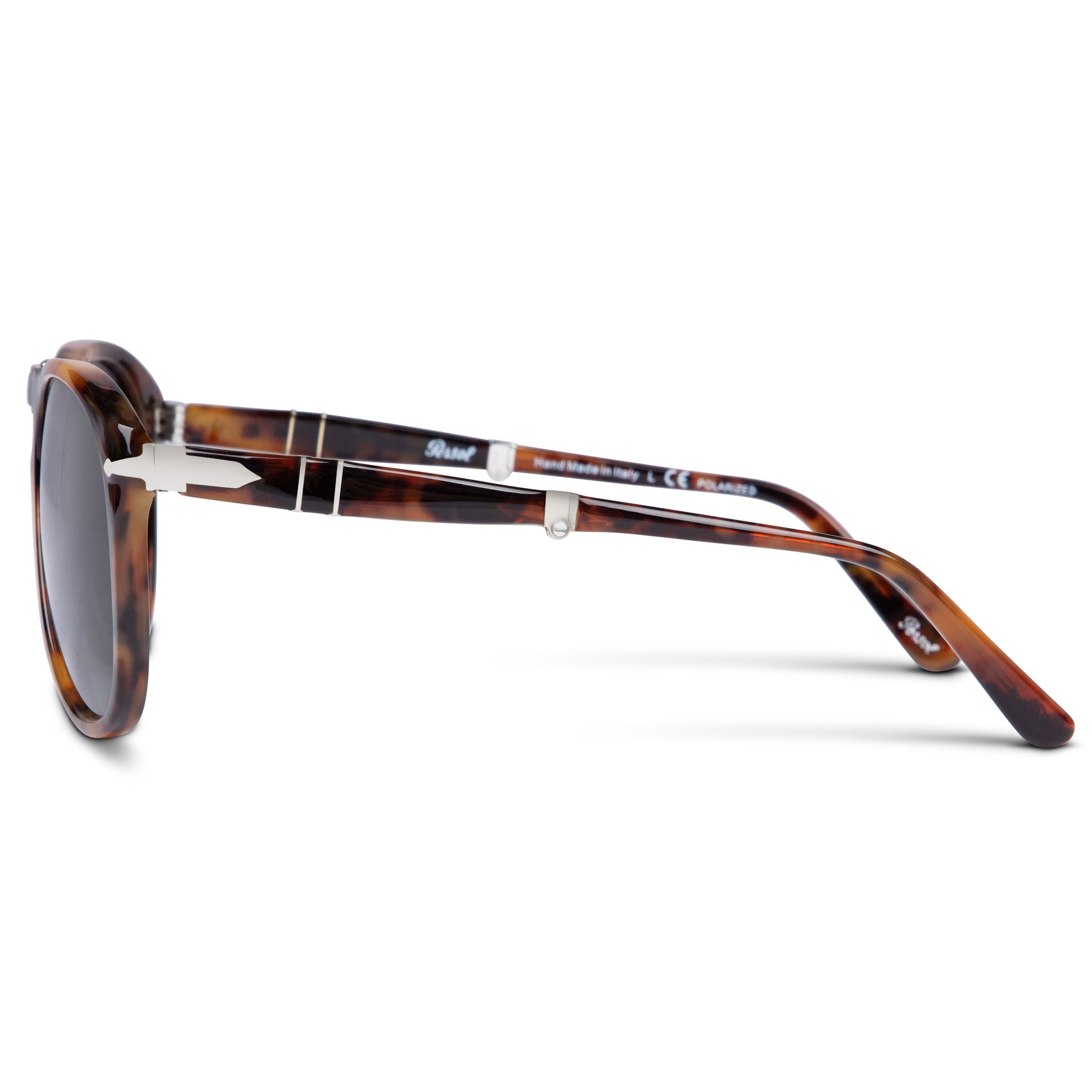 Persol 714 Folding Sun Havana with Polarized Gradient Blue