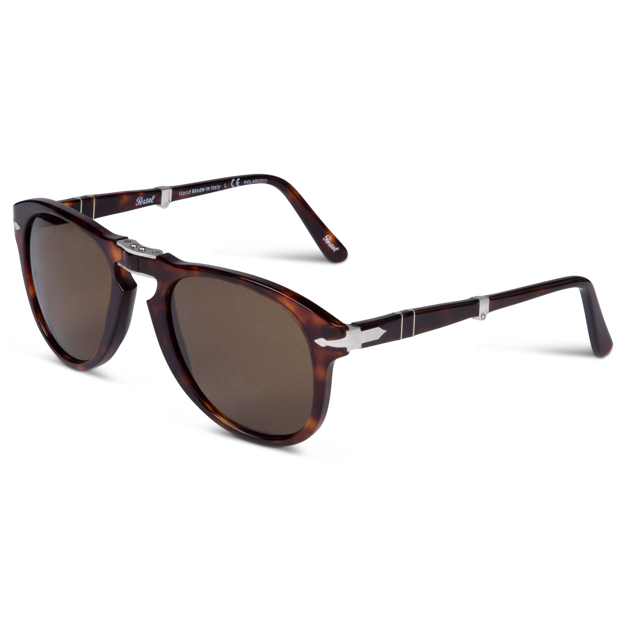 Persol 714 Folding Havana Polarized Brown Sunglasses