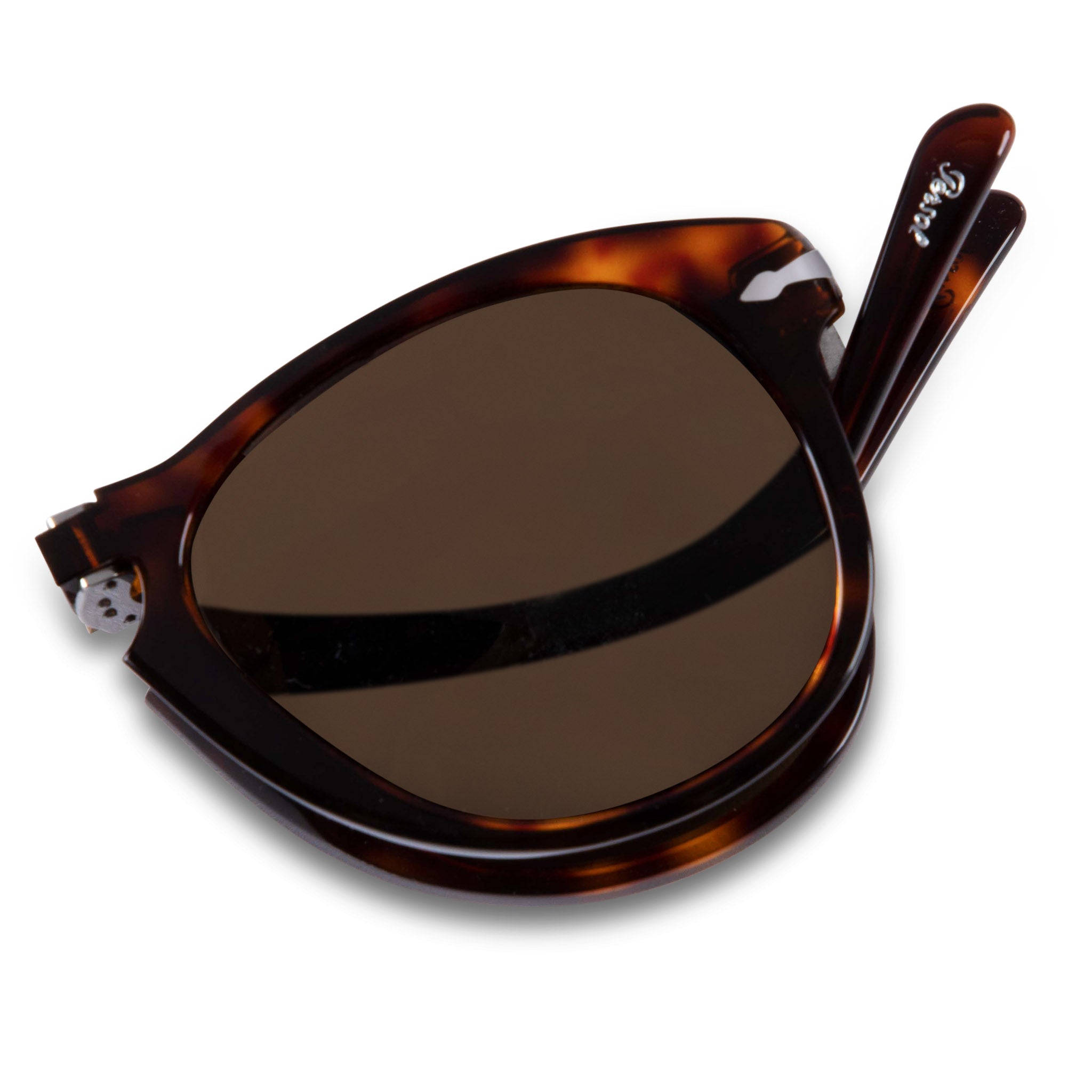 Persol 714 Folding Havana Polarized Brown Sunglasses