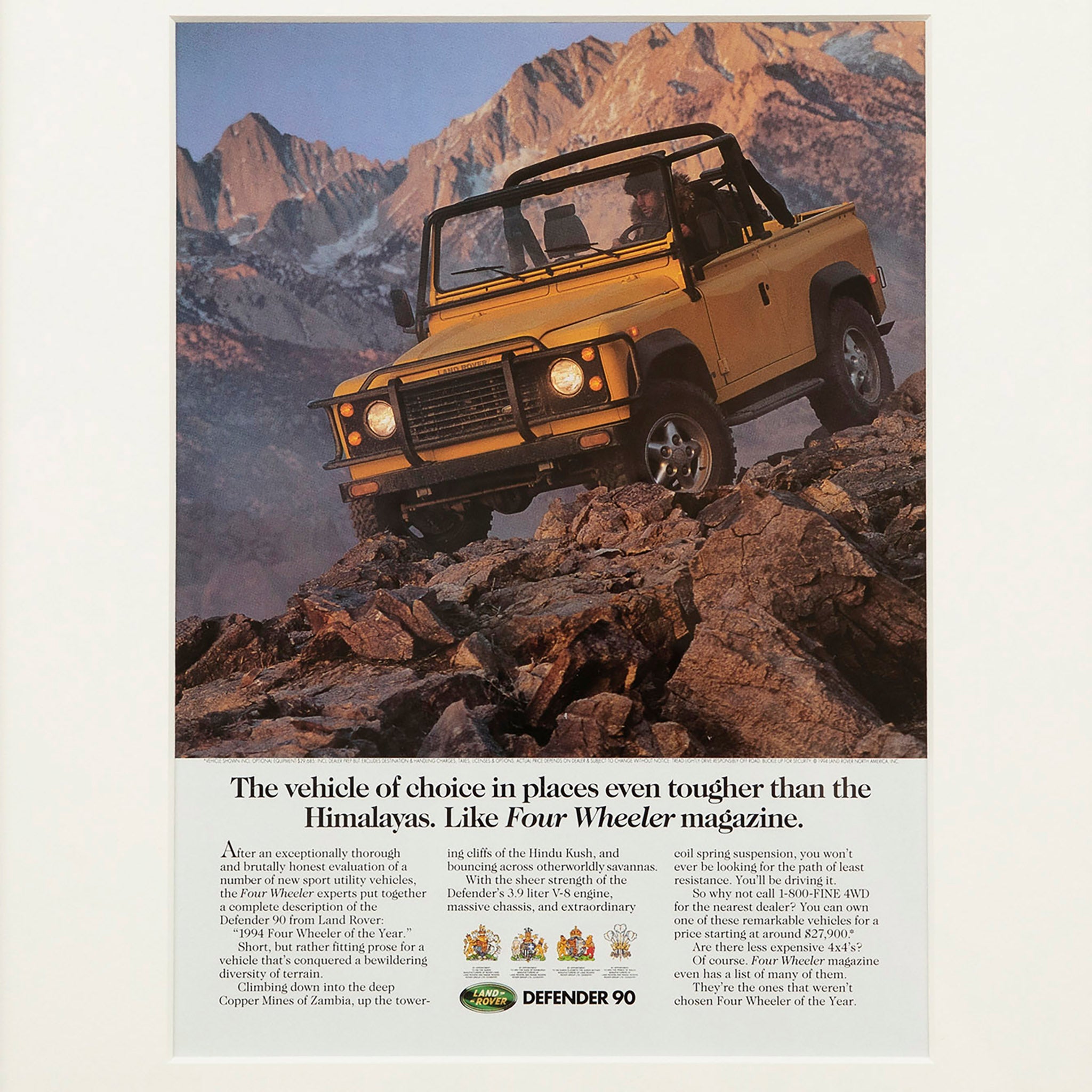 Vintage Land Rover Defender Tougher Than The Himalayas Advertisement