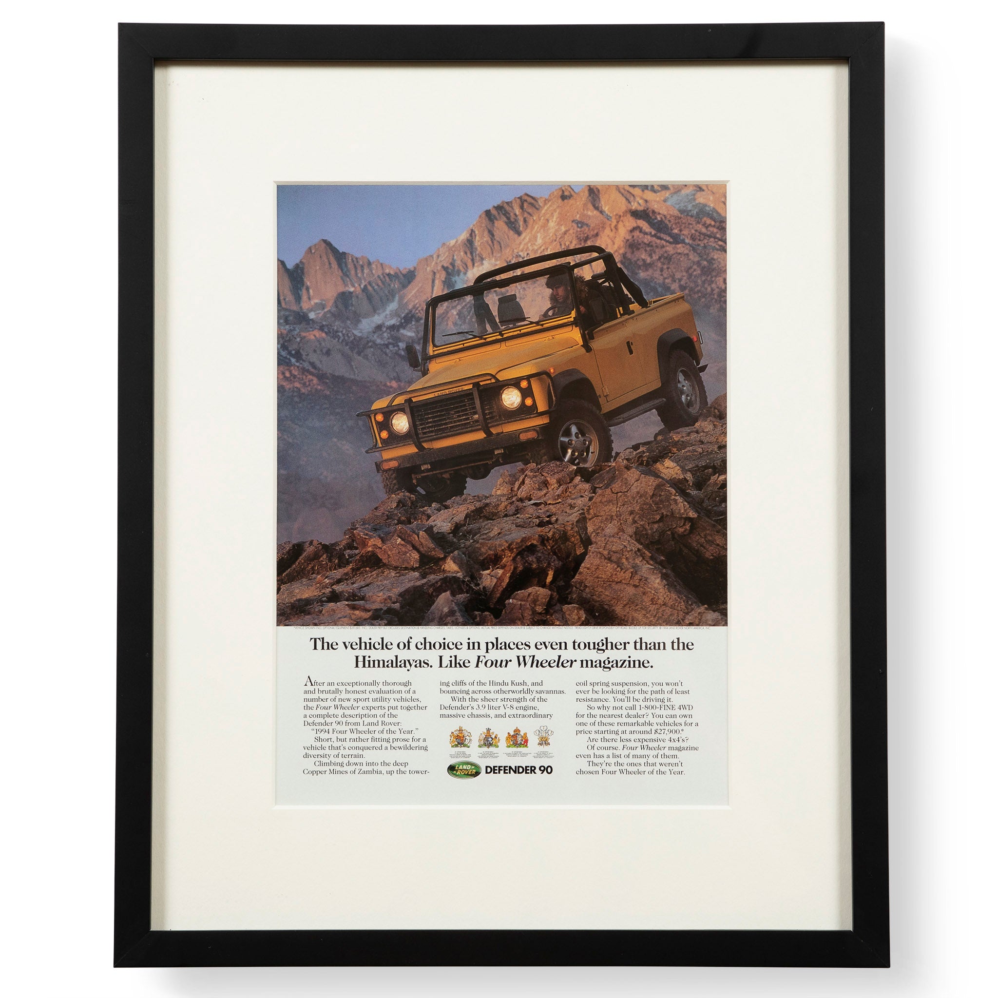 Vintage Land Rover Defender Tougher Than The Himalayas Advertisement