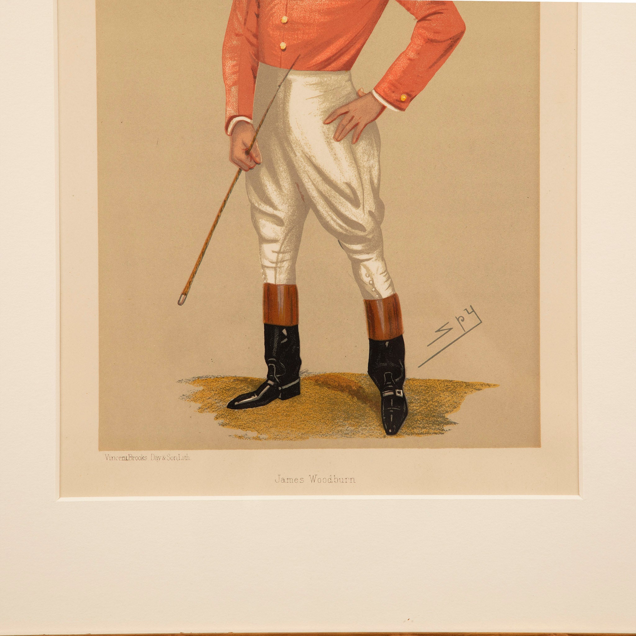 James Woodburn Jockey Spy Vanity Fair Print, 1890