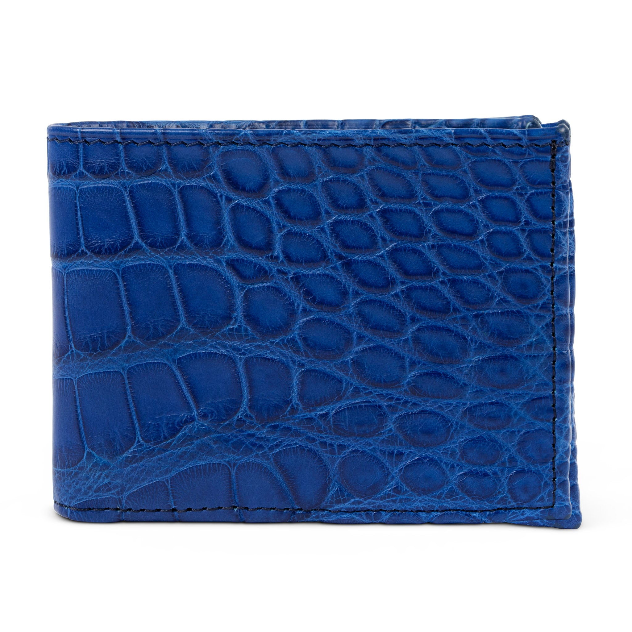 Cobalto Blue Alligator Bifold Wallet