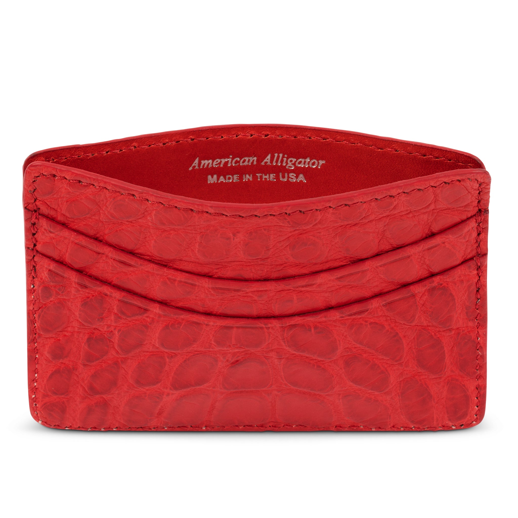 Negroni Alligator Card Case Wallet