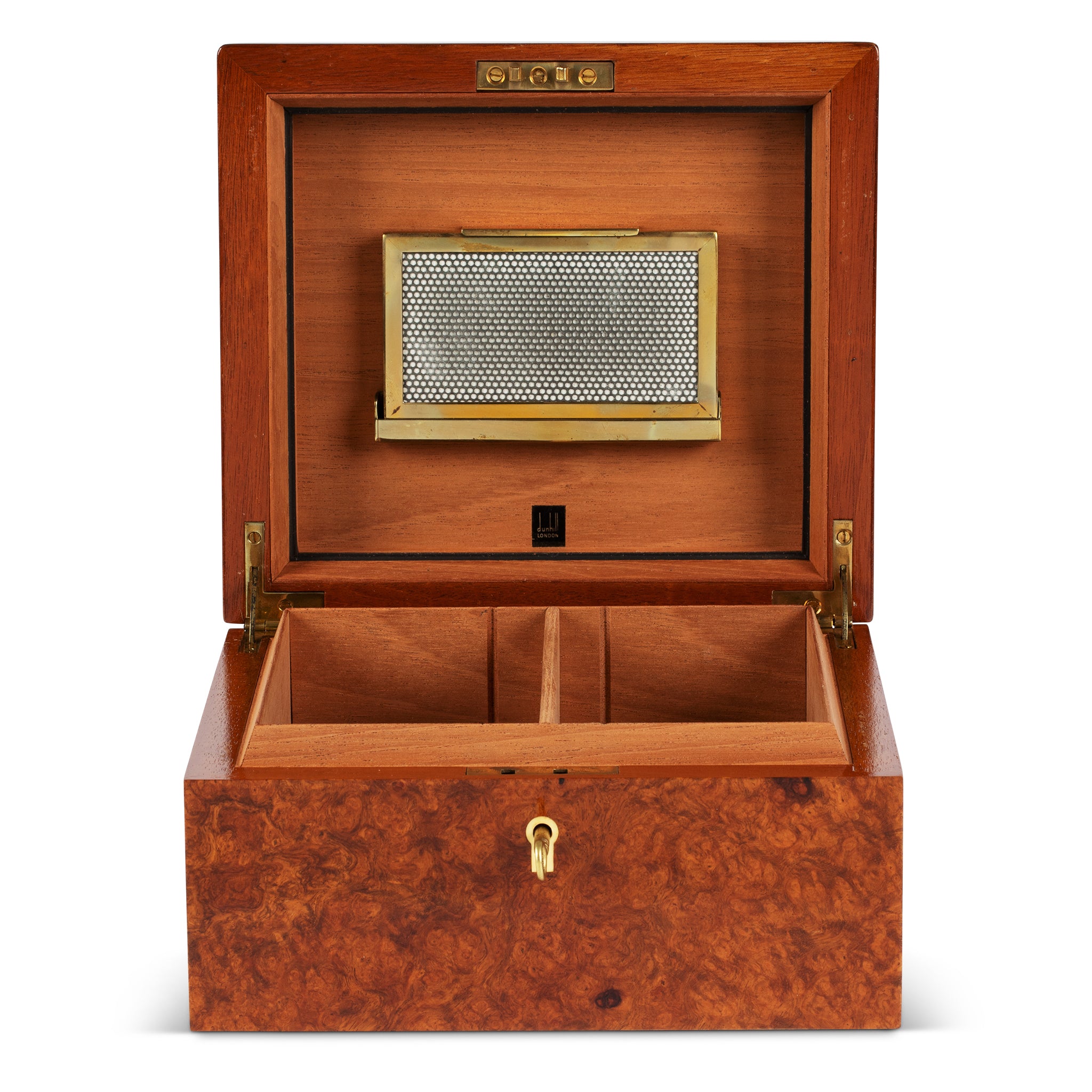 Dunhill Burl Wood Desktop Cigar Humidor