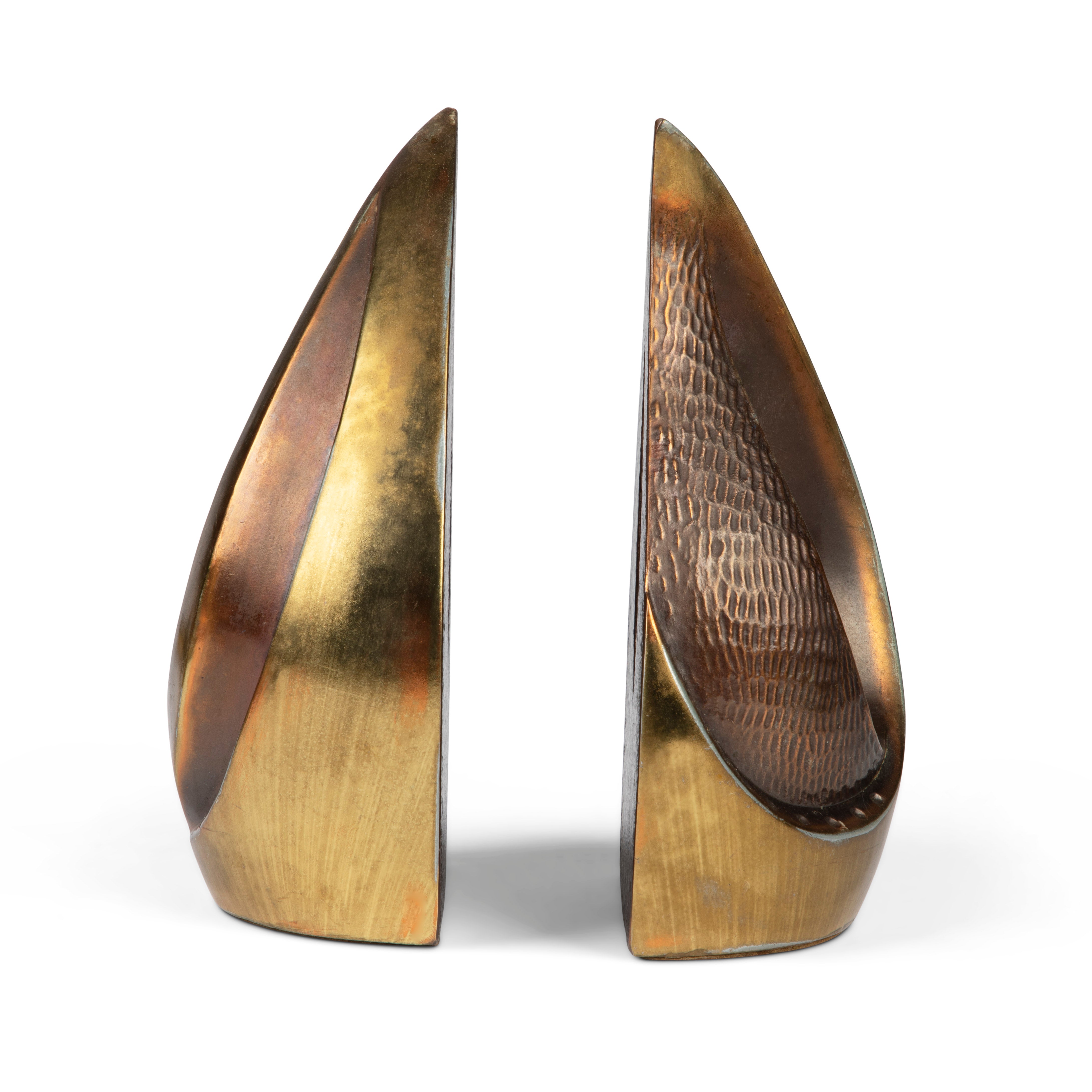 Ben Siebel Mid-Century Flame Bookends