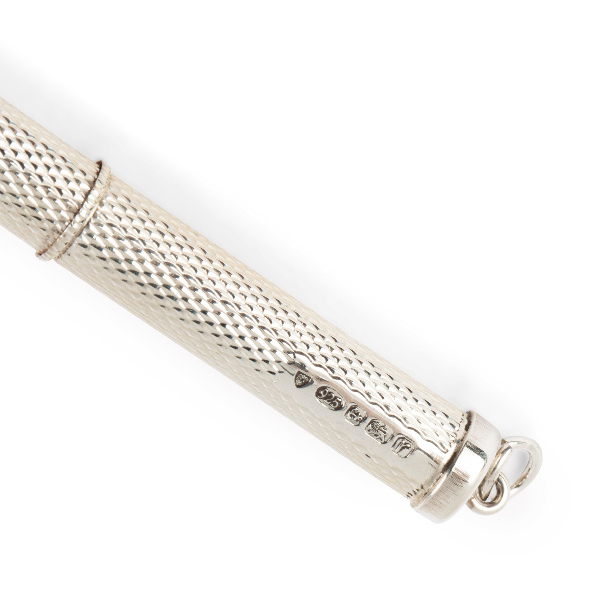 Sterling Engined Turned Cigar Poker