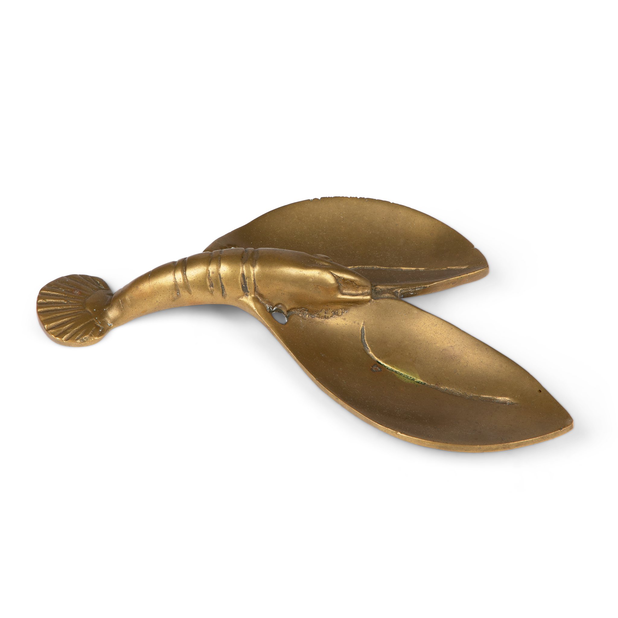 Vintage Brass Lobster Ashtray Dish