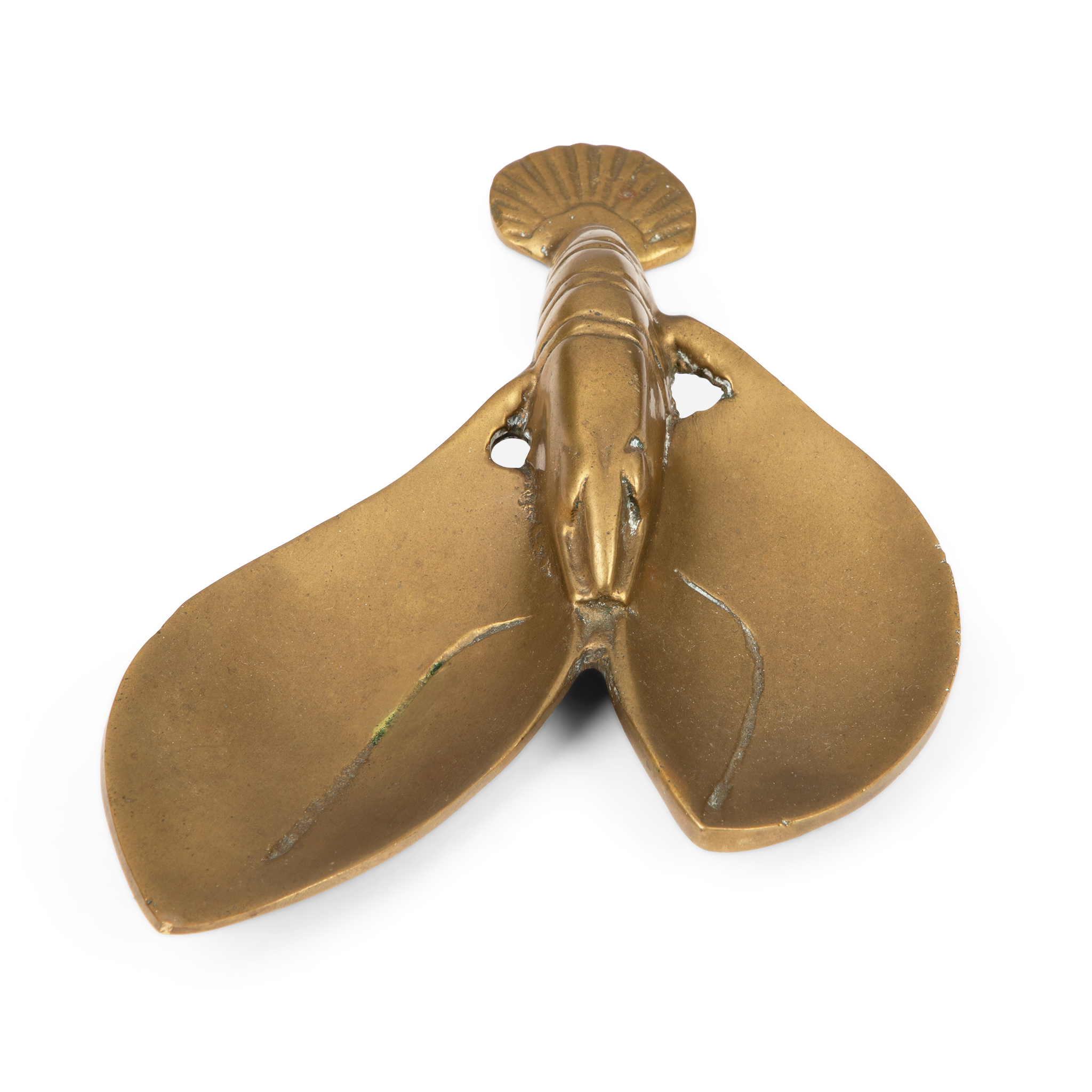 Vintage Brass Lobster Ashtray Dish